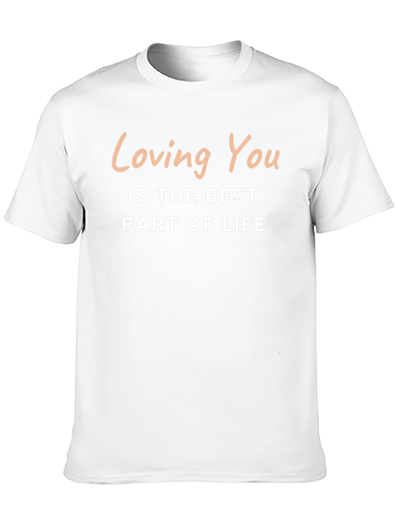 Loving You T-Shirt - Black Crew Neck Tee