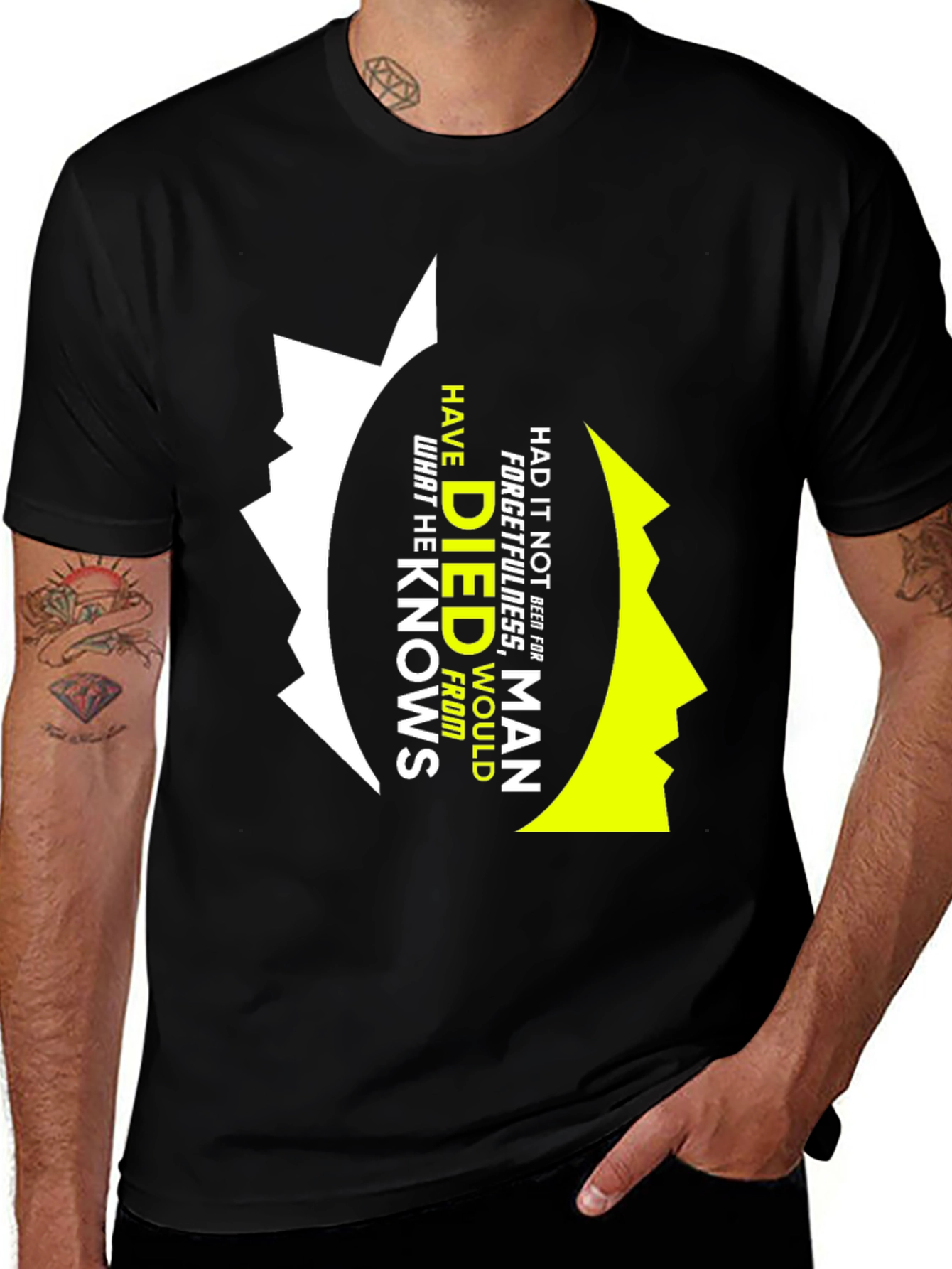 Mens Graphic T-Shirt - Forgetfulness Design