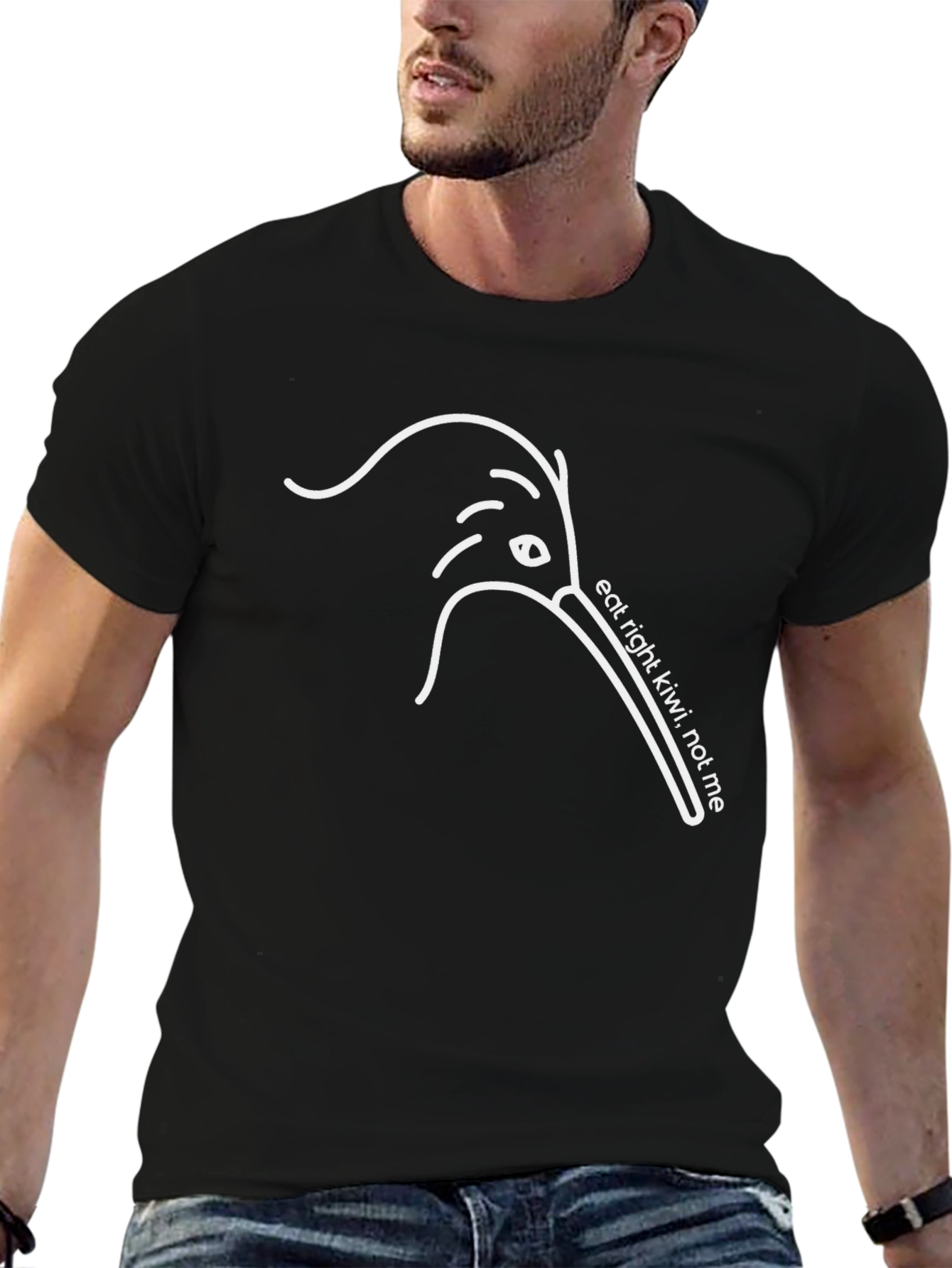 Eat Right Kiwi T-Shirt - Unique Graphic Tee