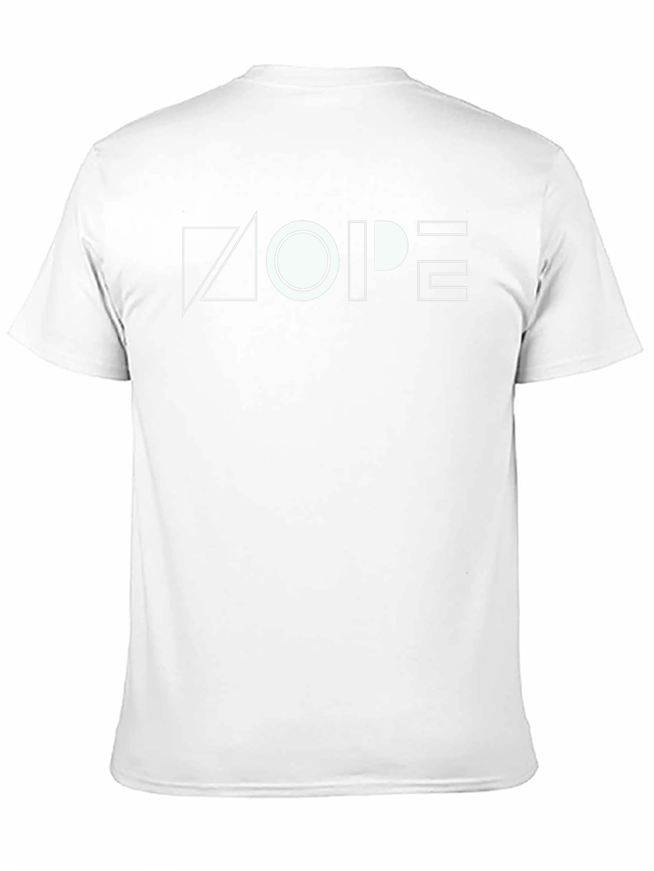 Geometric NOPE Graphic Tee - Modern Minimalist