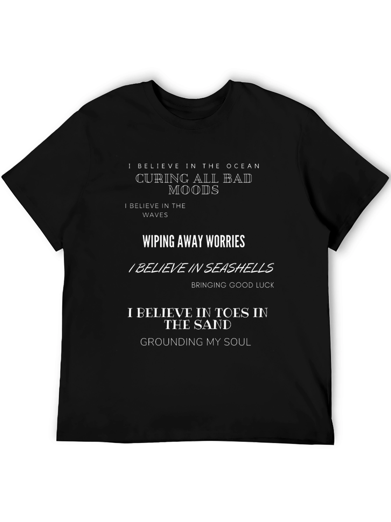 Ocean Beliefs Graphic T-Shirt - Coastal Style