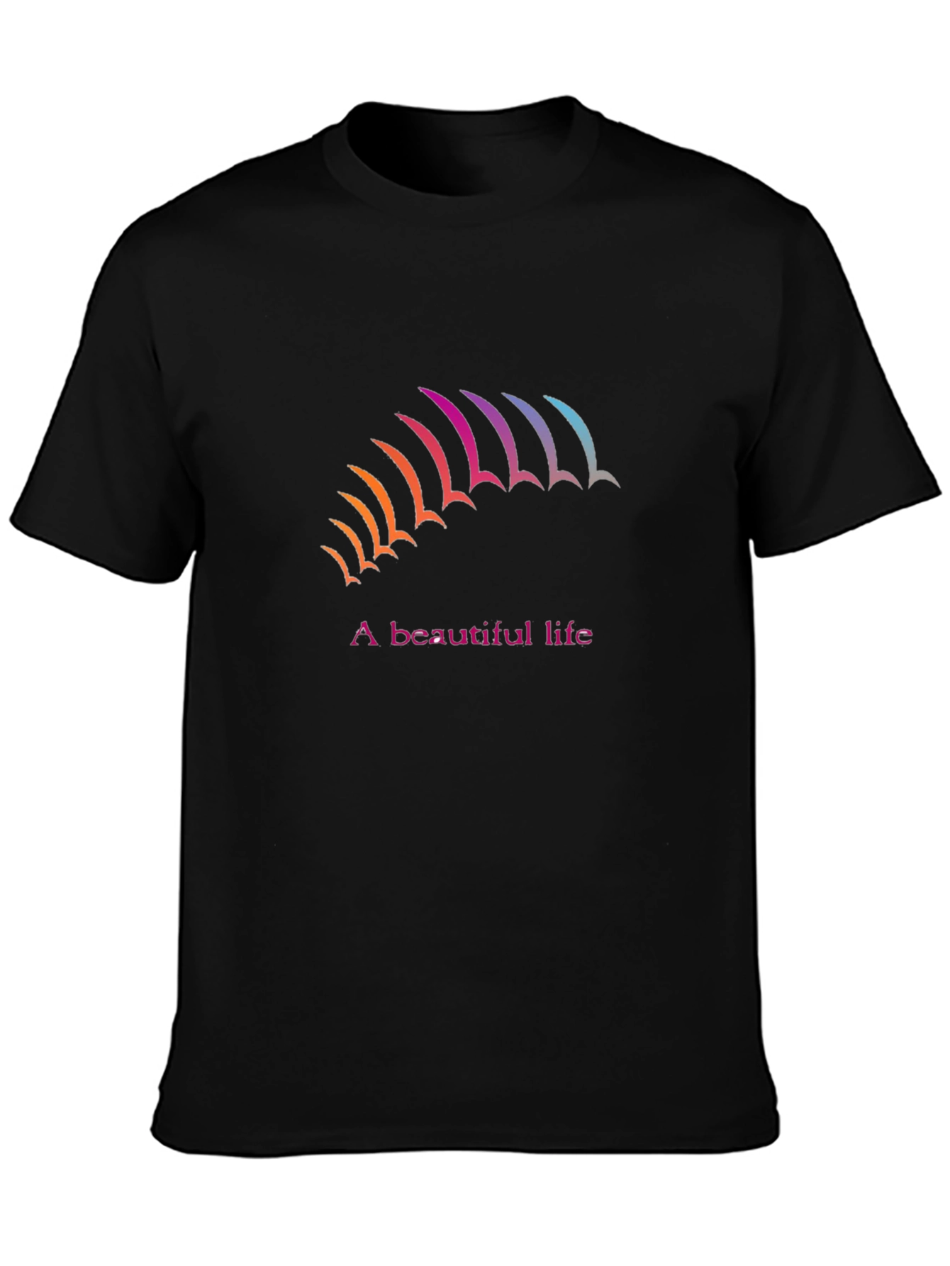 A Beautiful Life Black Graphic Tee