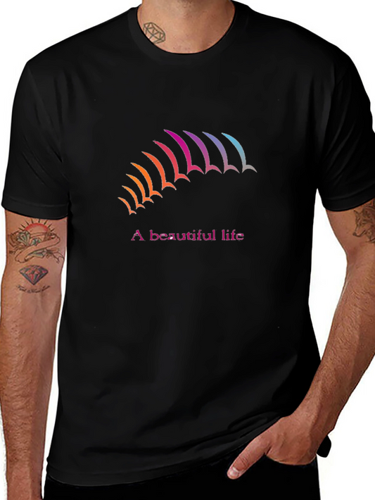 A Beautiful Life Black Graphic Tee