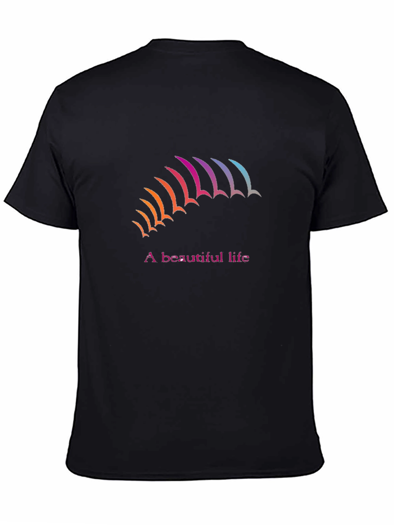 A Beautiful Life Black Graphic Tee