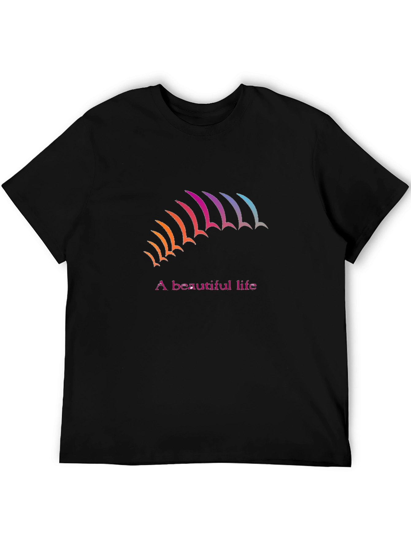 A Beautiful Life Black Graphic Tee