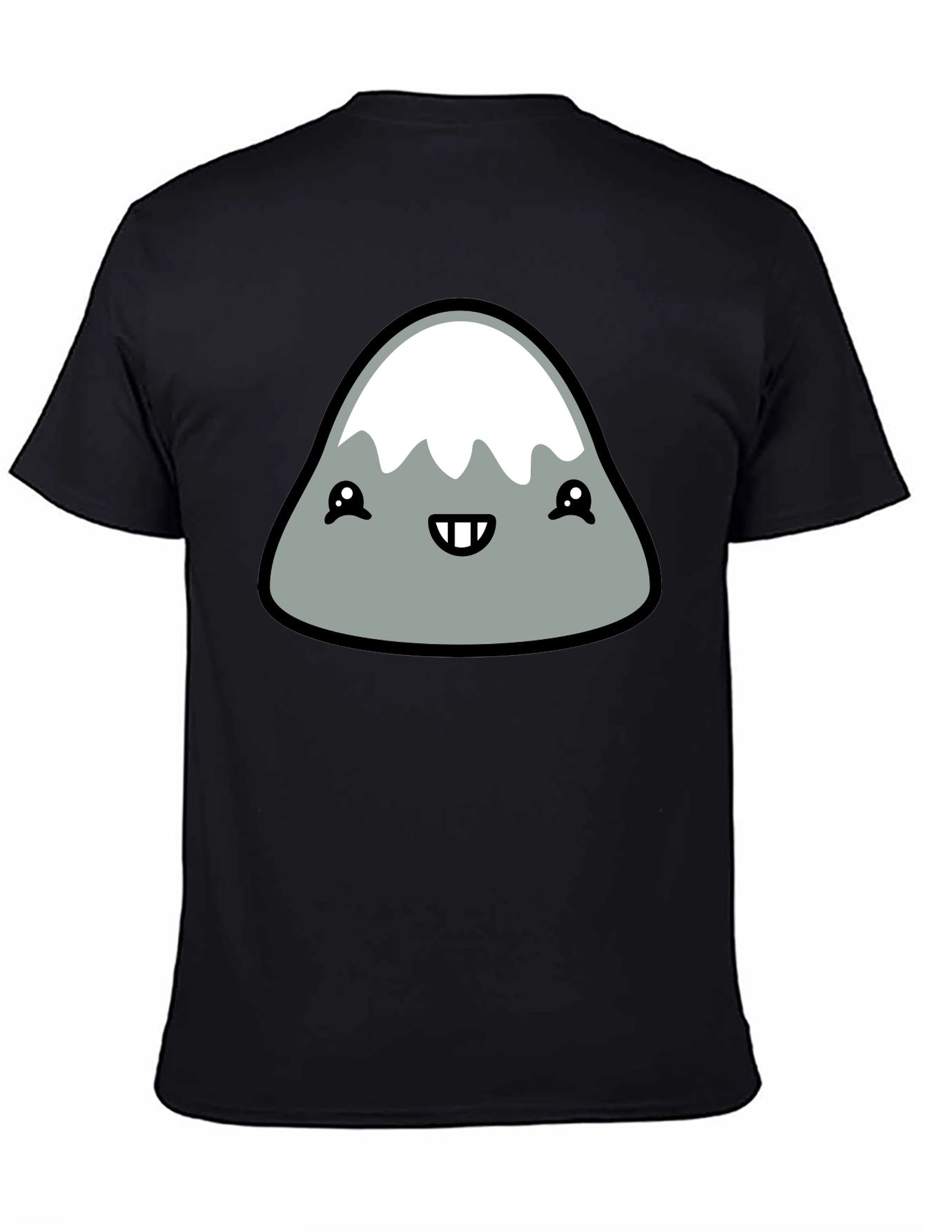 Cute Mountain Graphic Tee - Black T-Shirt