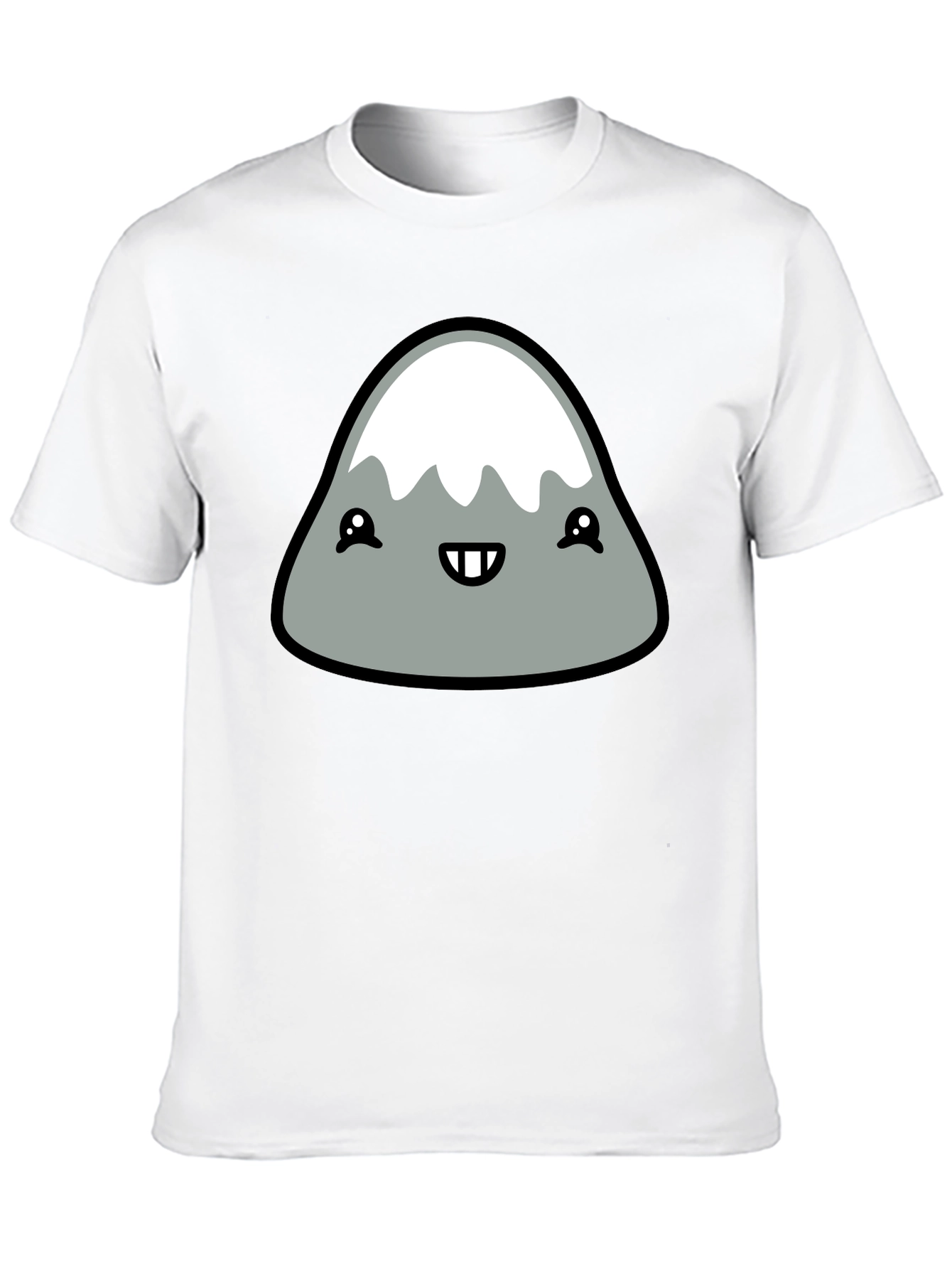 Cute Mountain Graphic Tee - Black T-Shirt