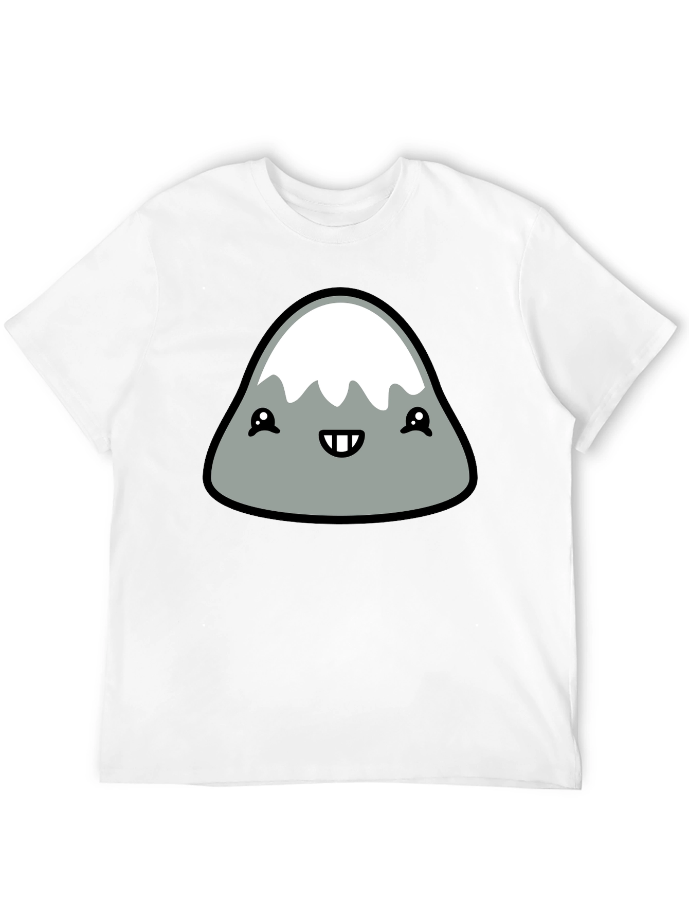 Cute Mountain Graphic Tee - Black T-Shirt