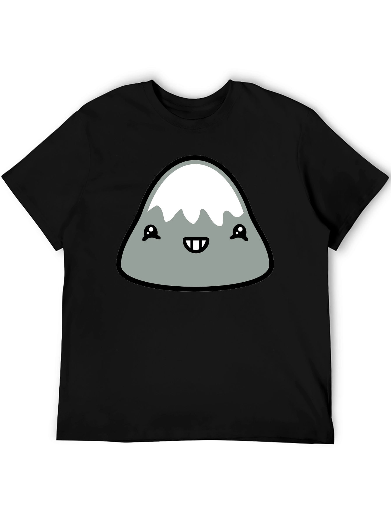Cute Mountain Graphic Tee - Black T-Shirt