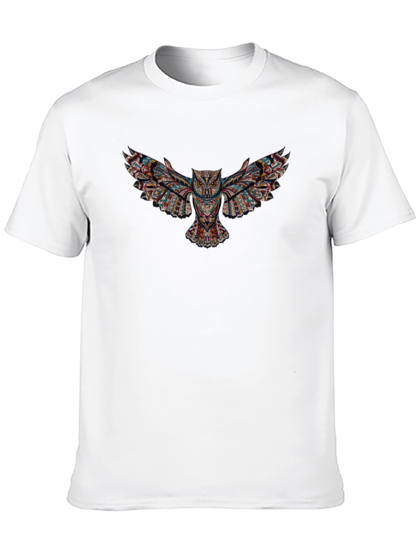 Owl Print Black T-Shirt