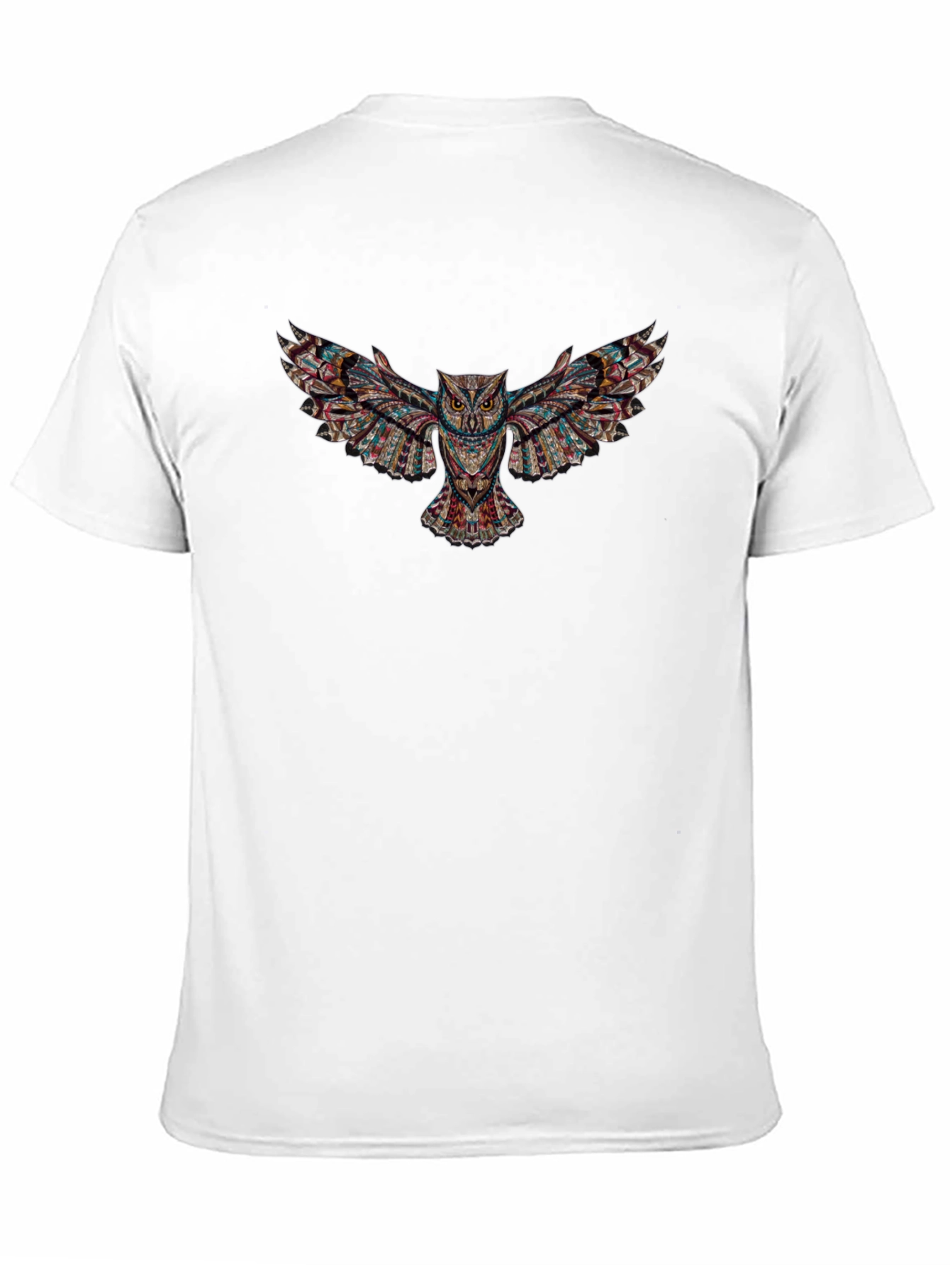 Owl Print Black T-Shirt