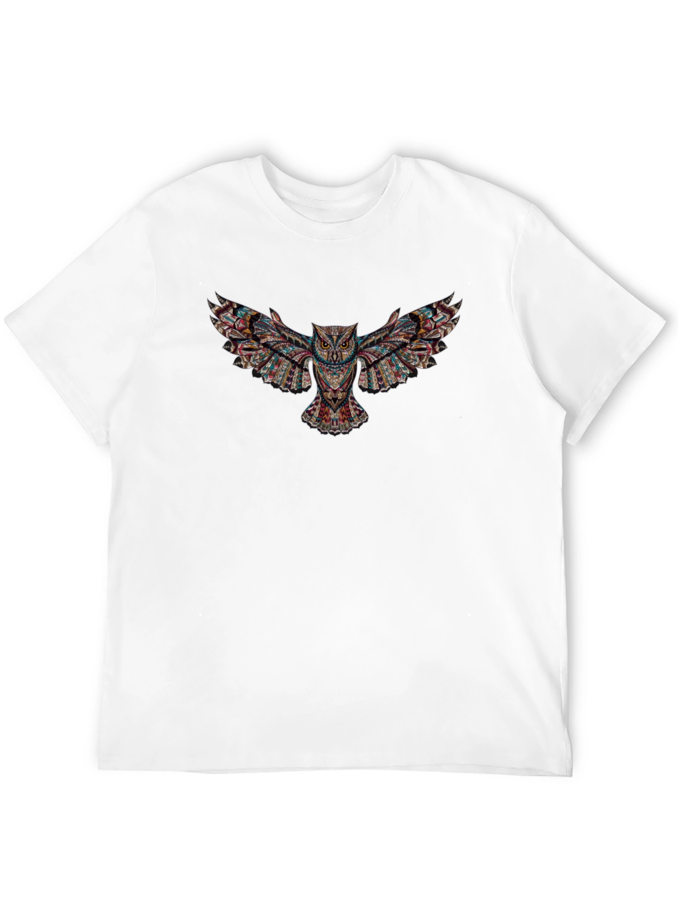 Owl Print Black T-Shirt