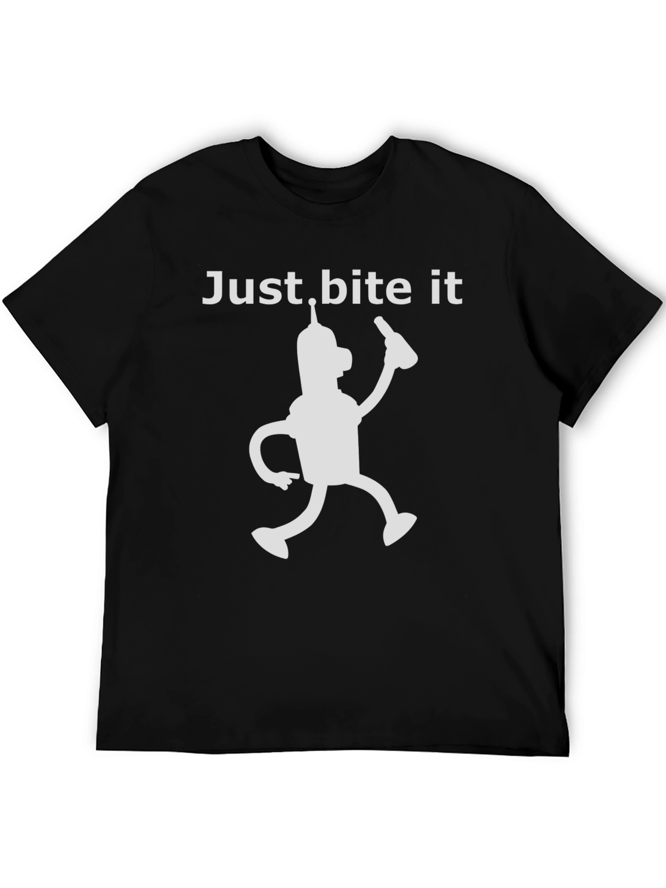 Just Bite It Bender T-Shirt - Funny Robot Tee