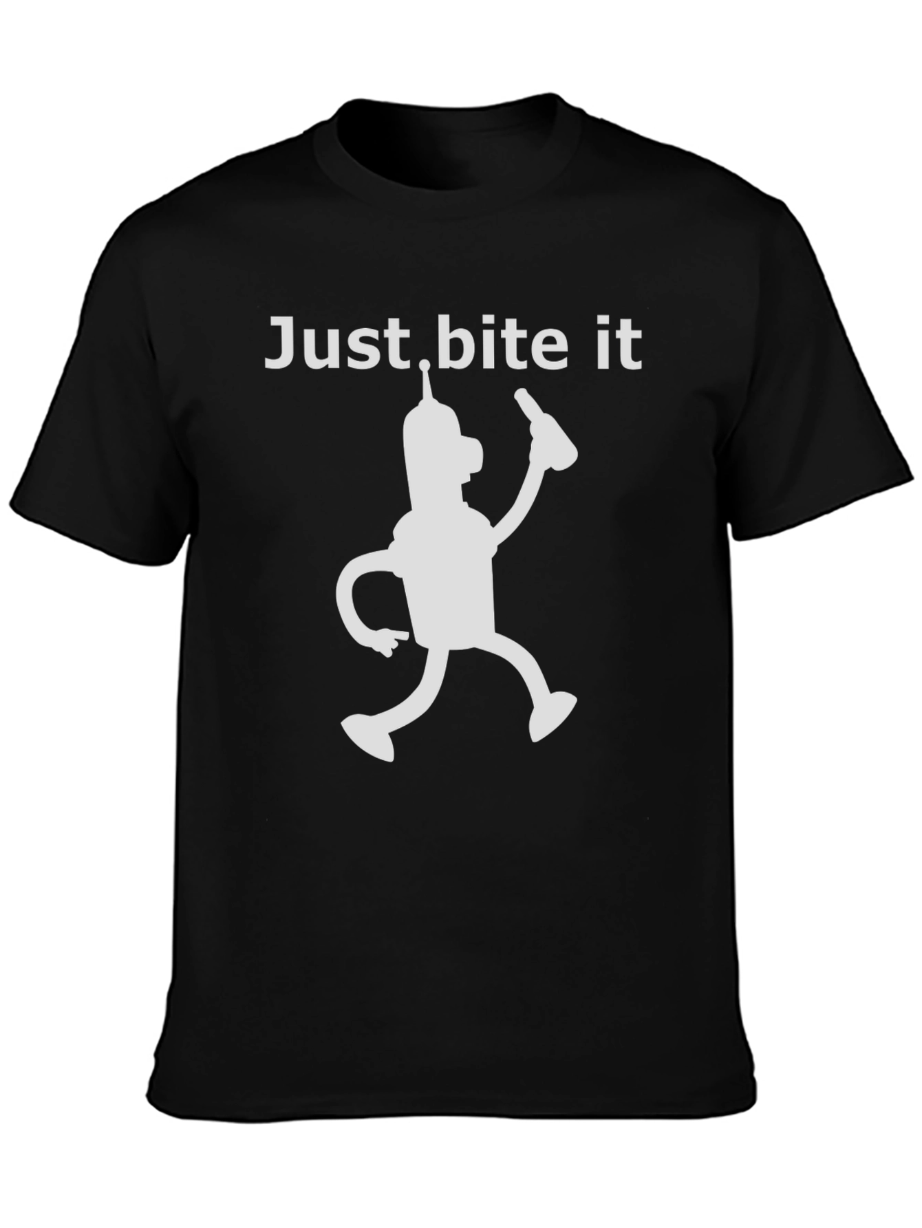 Just Bite It Bender T-Shirt - Funny Robot Tee