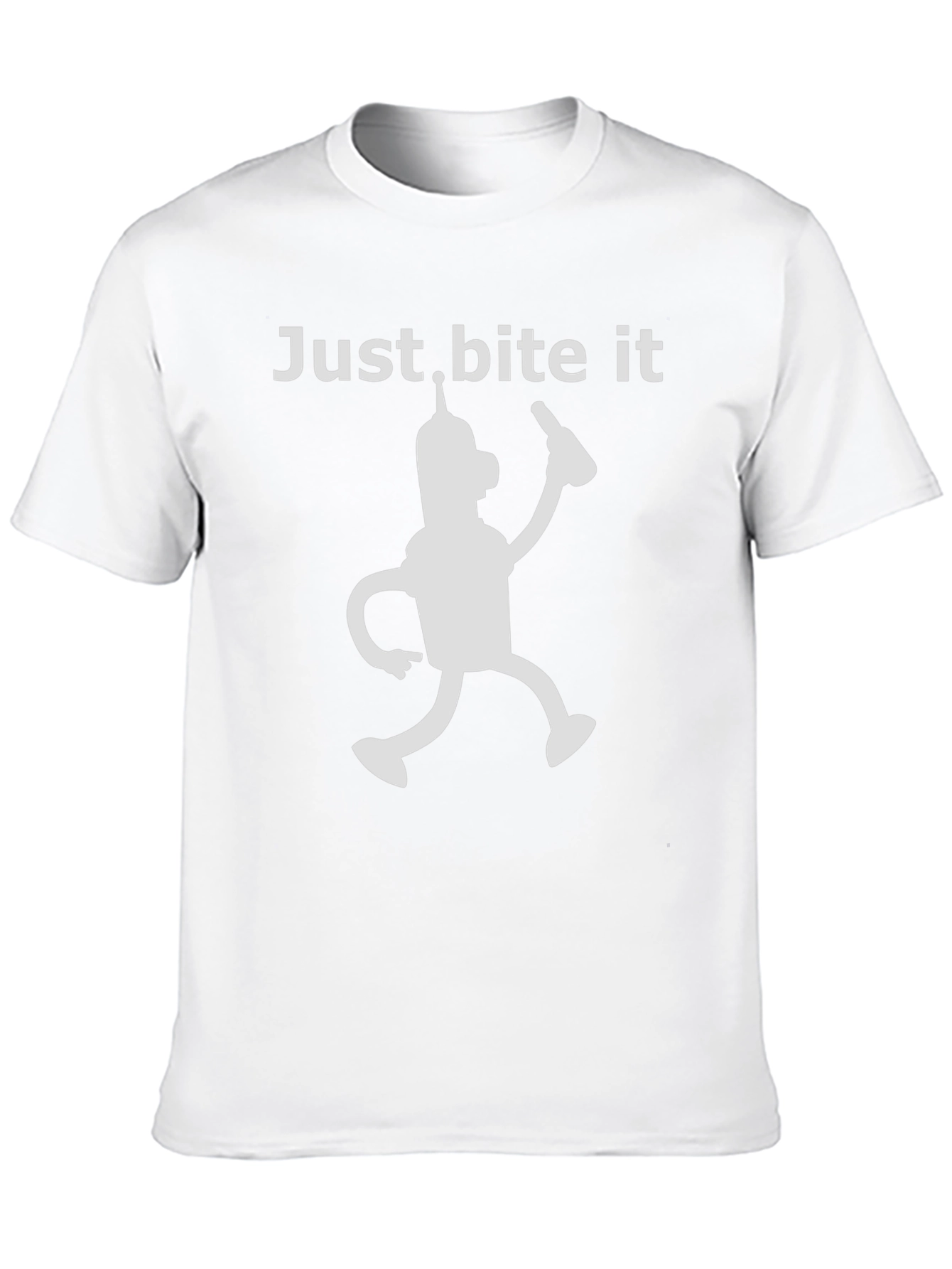 Just Bite It Bender T-Shirt - Funny Robot Tee