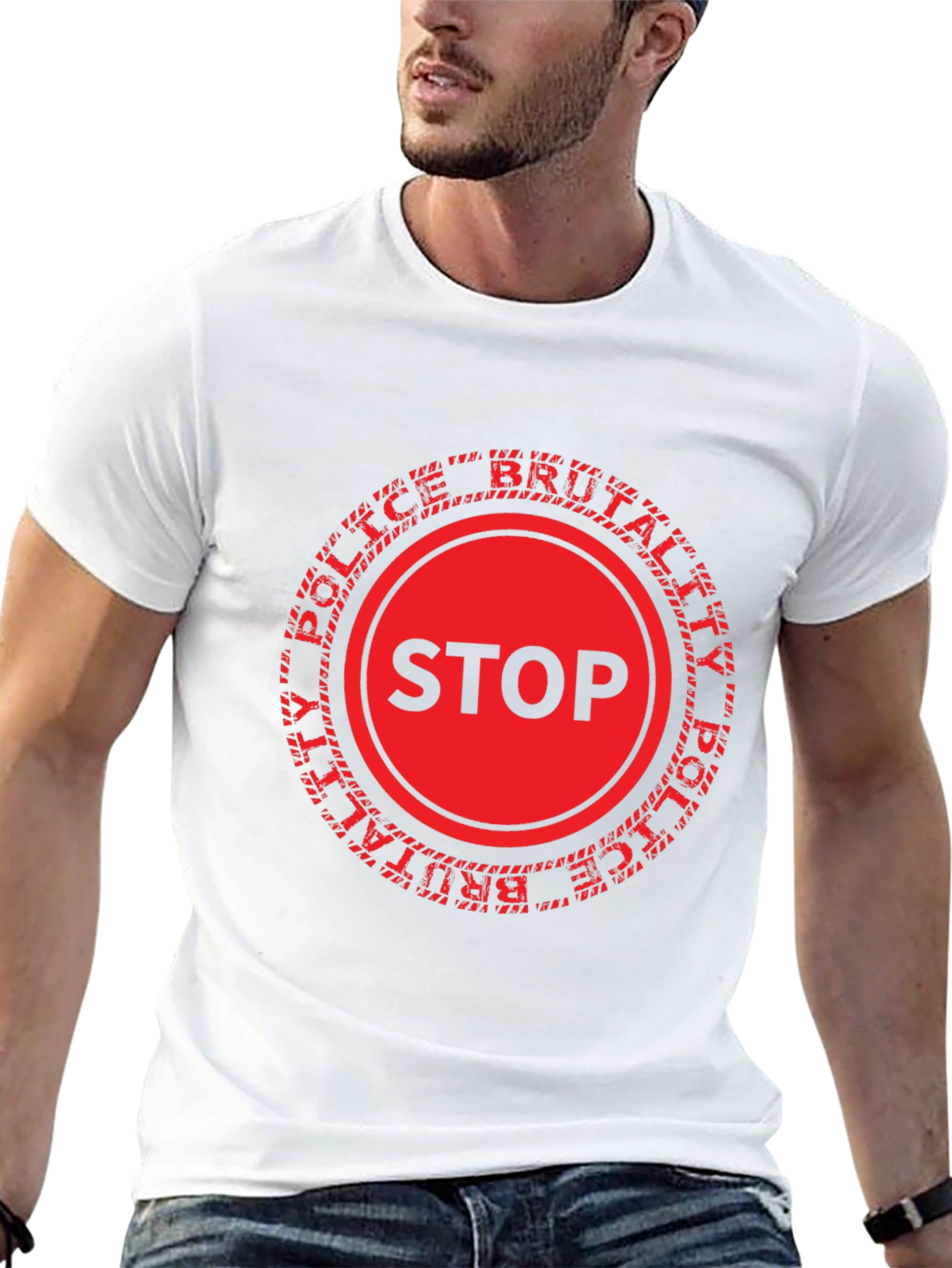 Stop Police Brutality Graphic Tee - Black