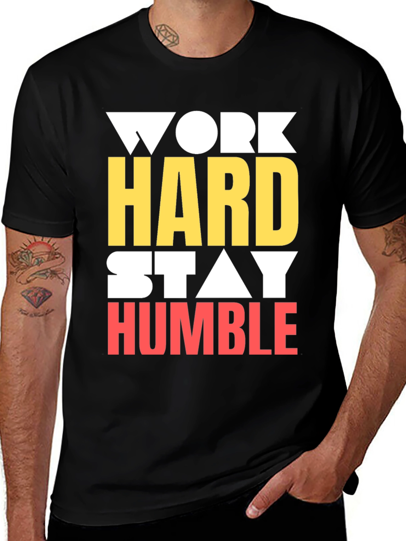 Work Hard Stay Humble Graphic T-Shirt