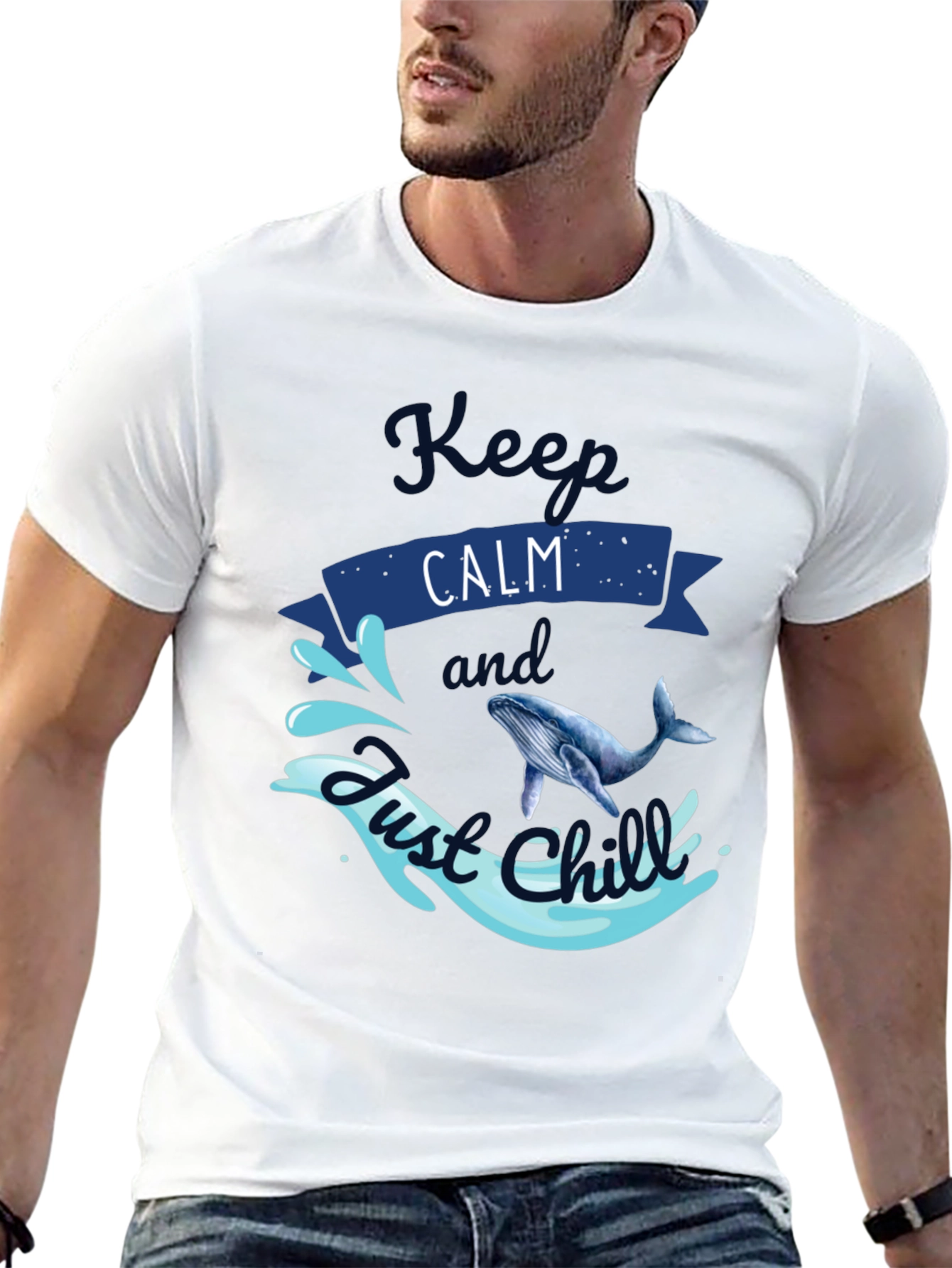 Keep Calm Whale T-Shirt - Just Chill Tee