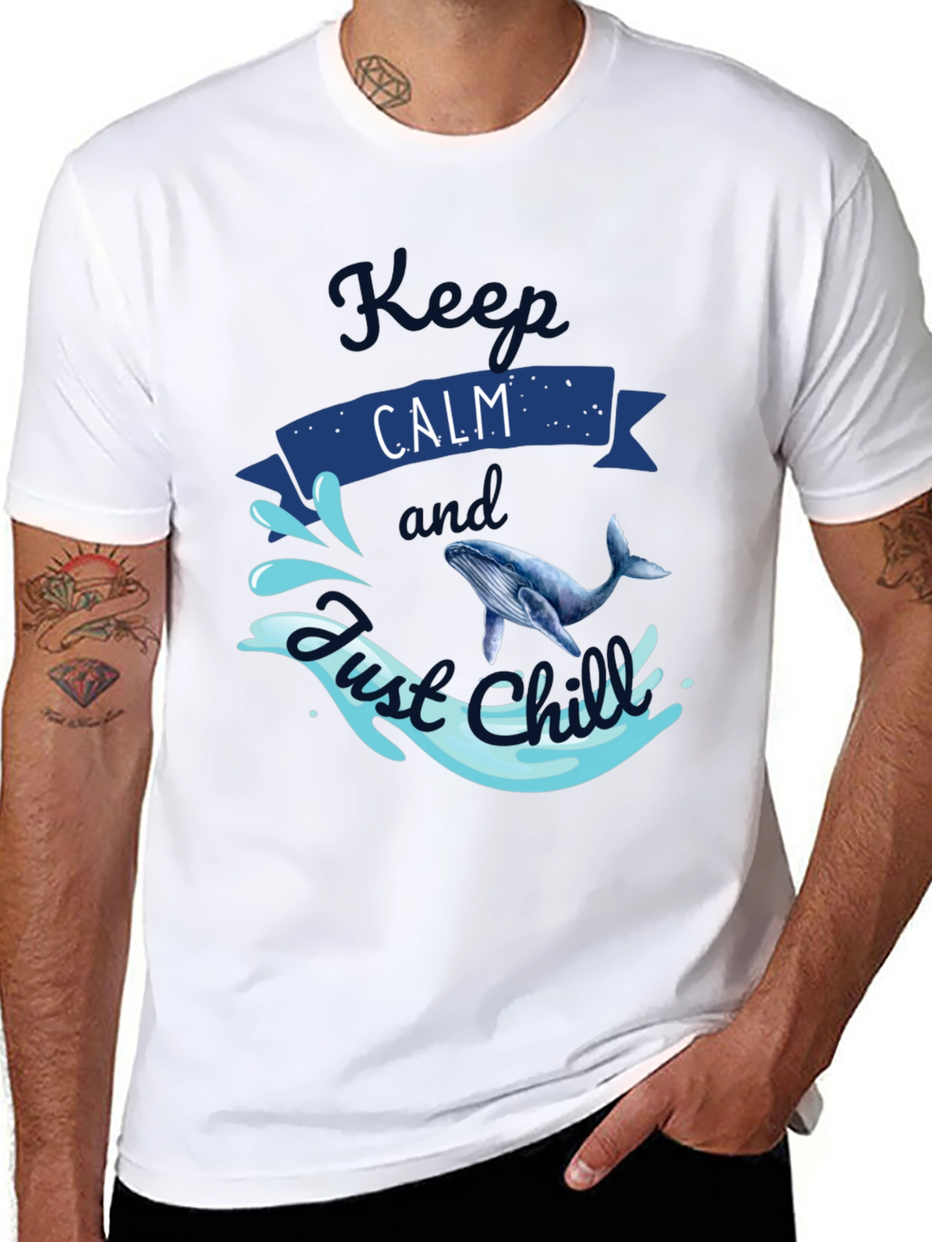 Keep Calm Whale T-Shirt - Just Chill Tee