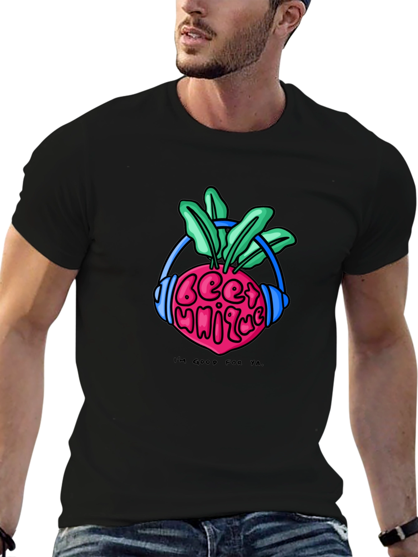 Beet Music Black T-Shirt