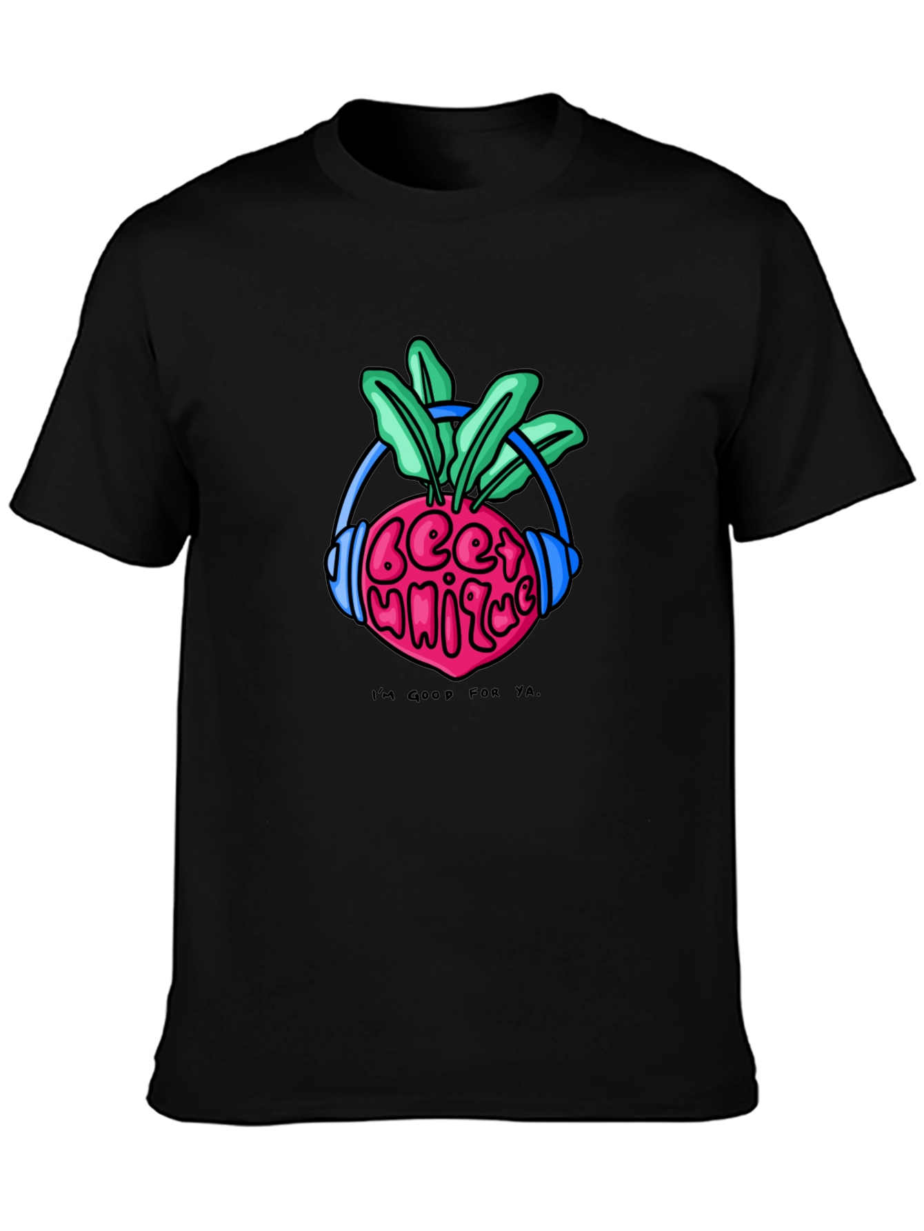 Beet Music Black T-Shirt