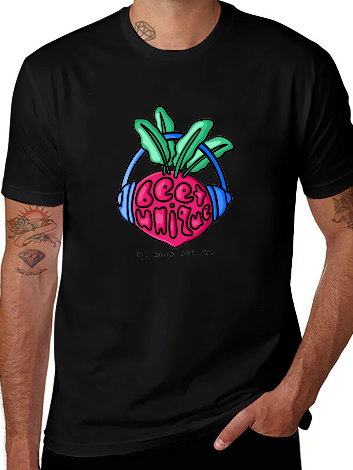 Beet Music Black T-Shirt