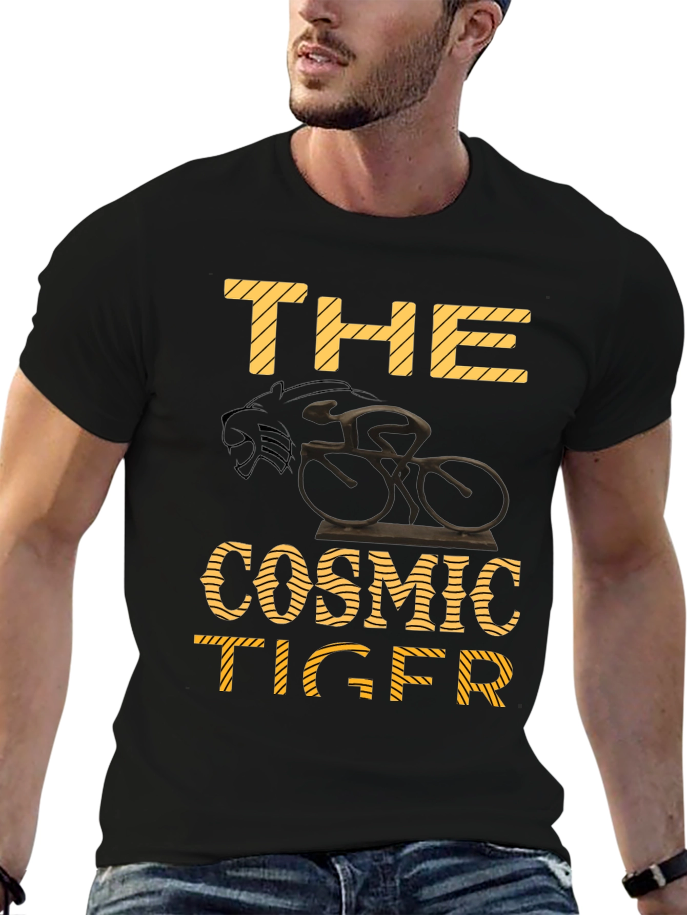 The Cosmic Tiger Black T-Shirt