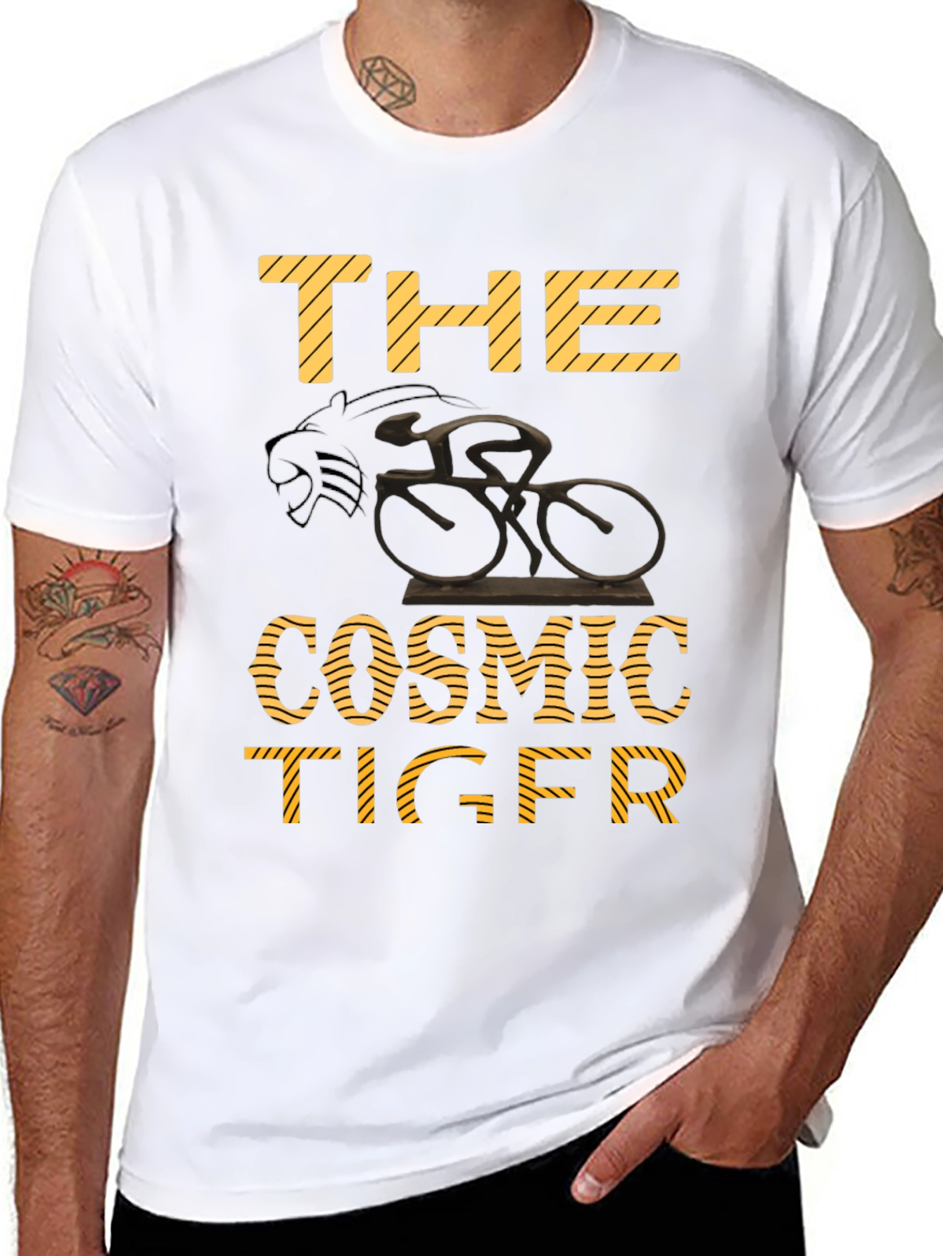 The Cosmic Tiger Black T-Shirt