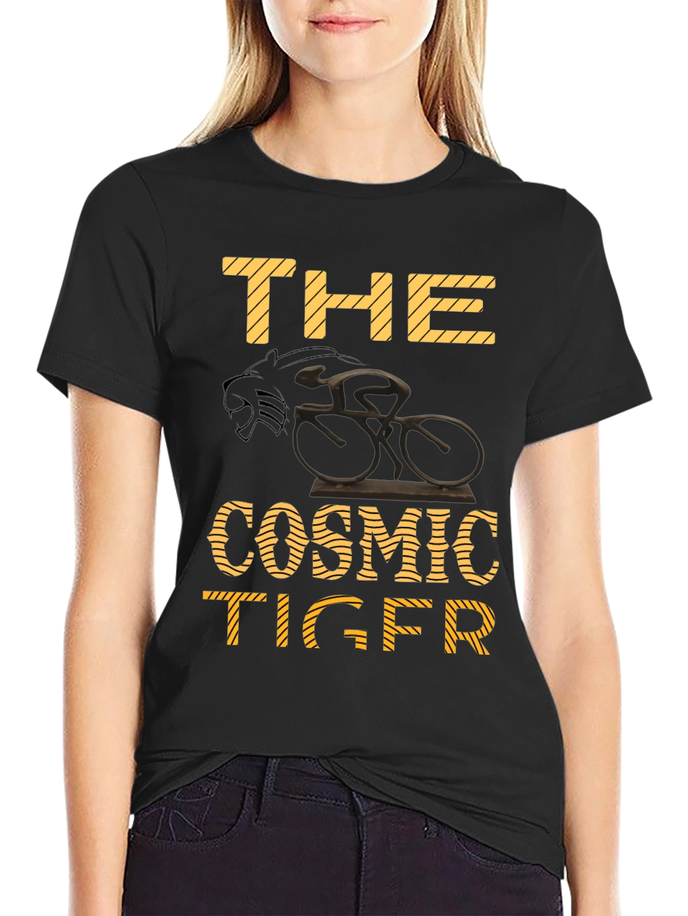 The Cosmic Tiger Black T-Shirt