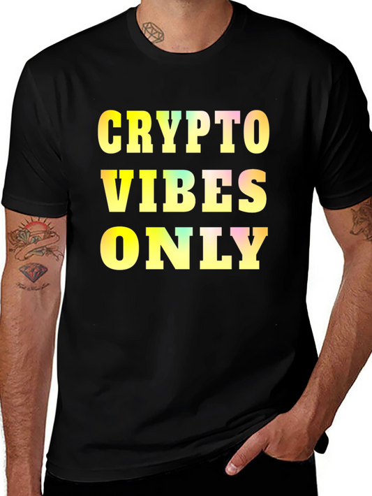 Crypto Vibes Only Graphic Tee - Black