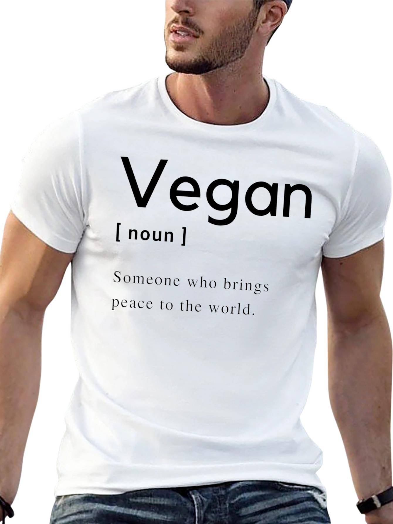 Vegan Definition T-Shirt - Peace to the World
