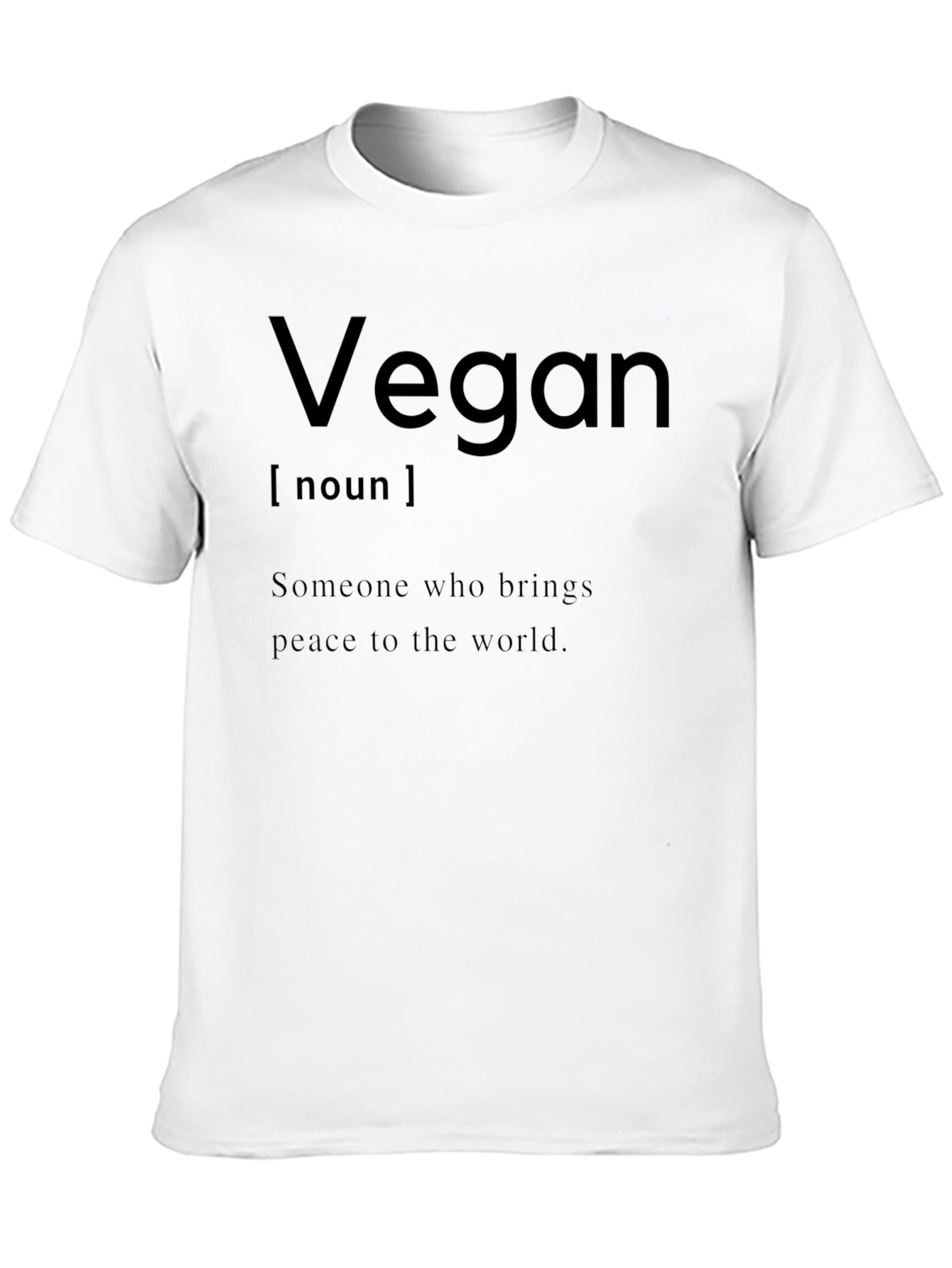 Vegan Definition T-Shirt - Peace to the World