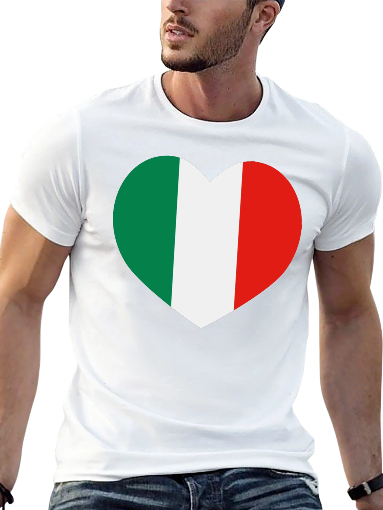 Italian Pride Heart T-Shirt