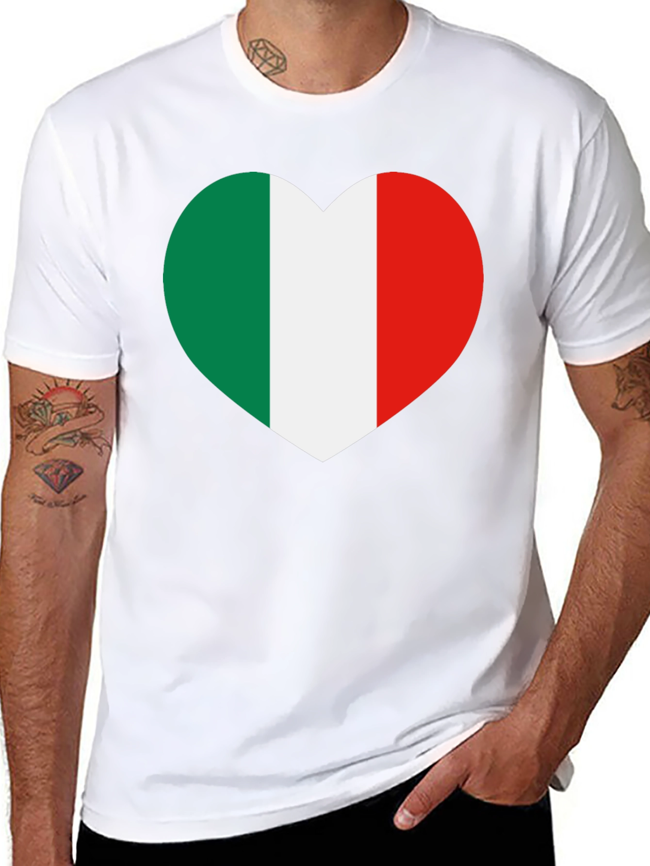 Italian Pride Heart T-Shirt