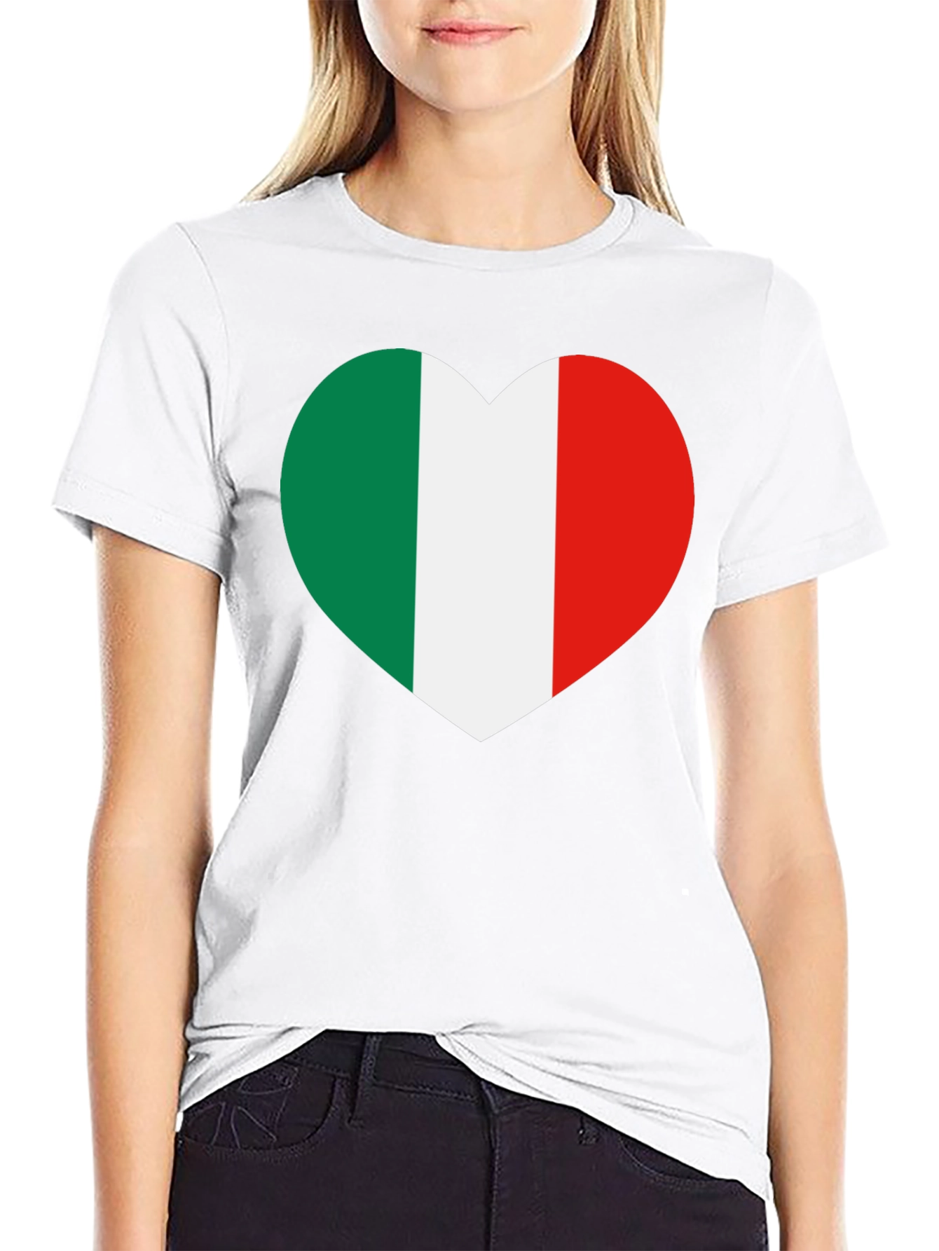 Italian Pride Heart T-Shirt