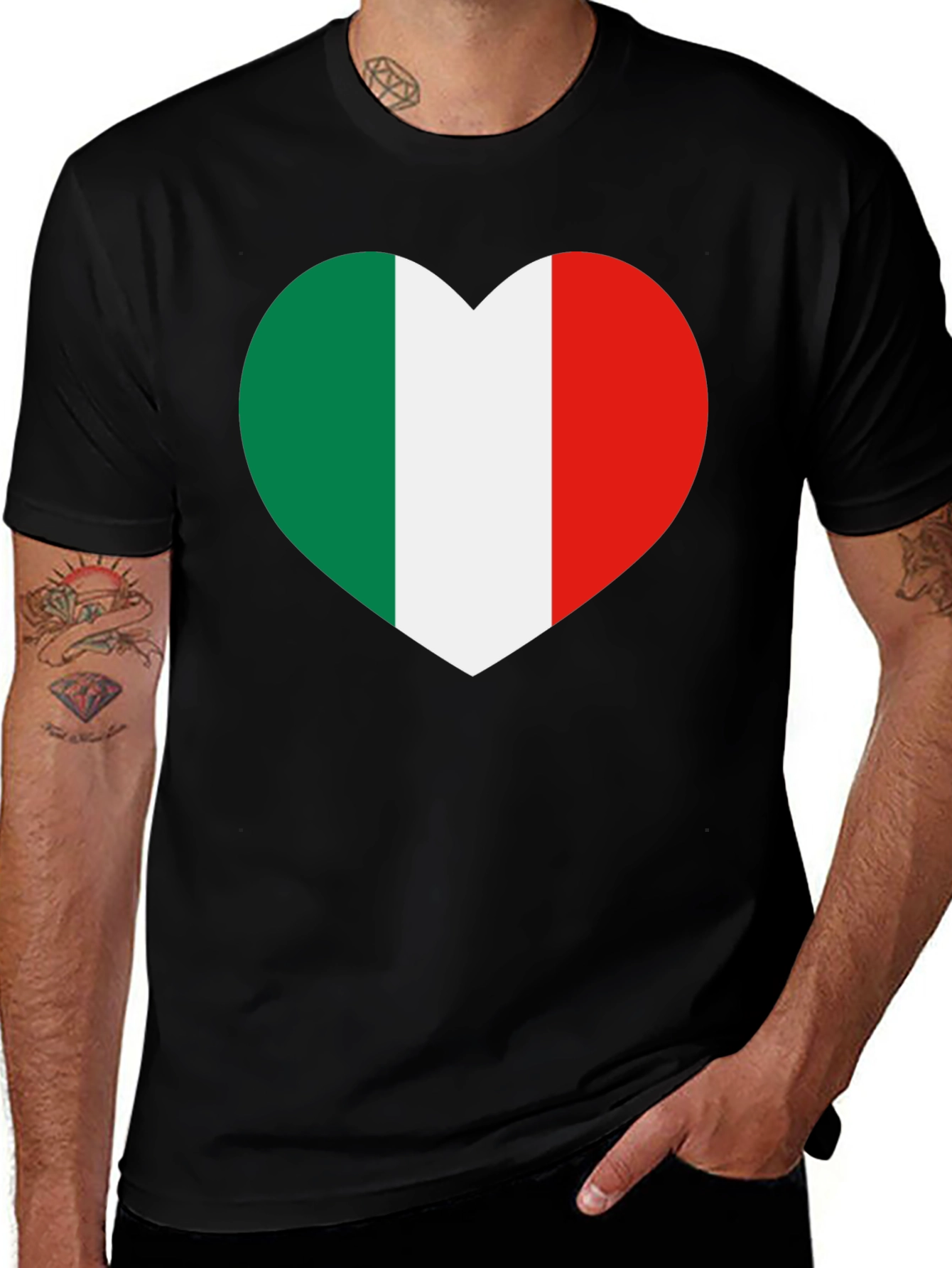Italian Pride Heart T-Shirt
