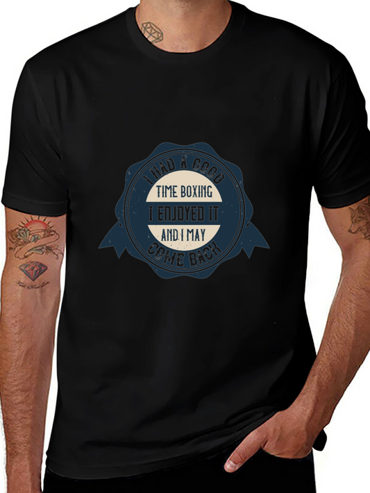 Boxing Time Cotton Tee - I May Come Back