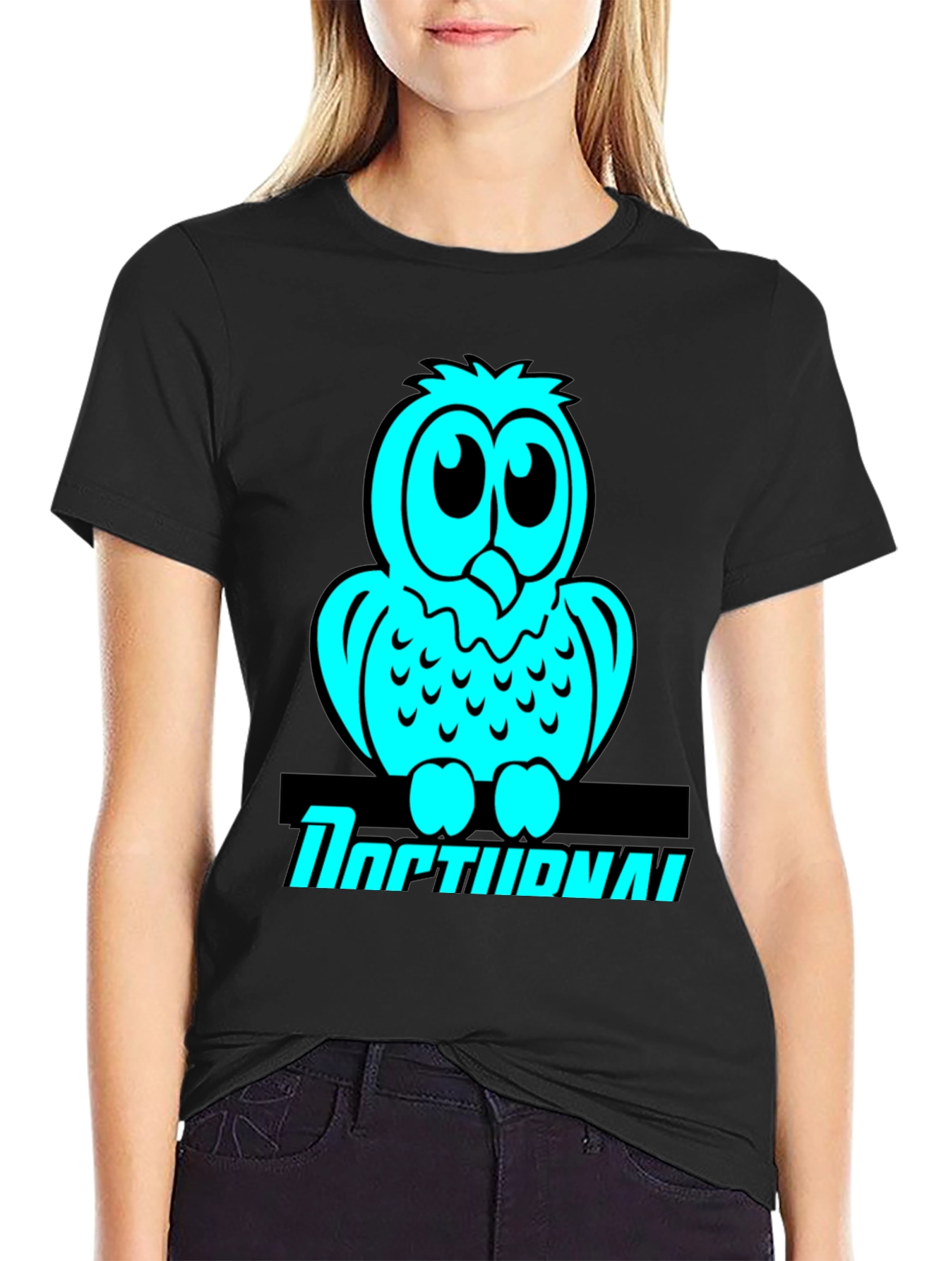 Owl Graphic T-Shirt - Nocturnal Bird Lover Tee