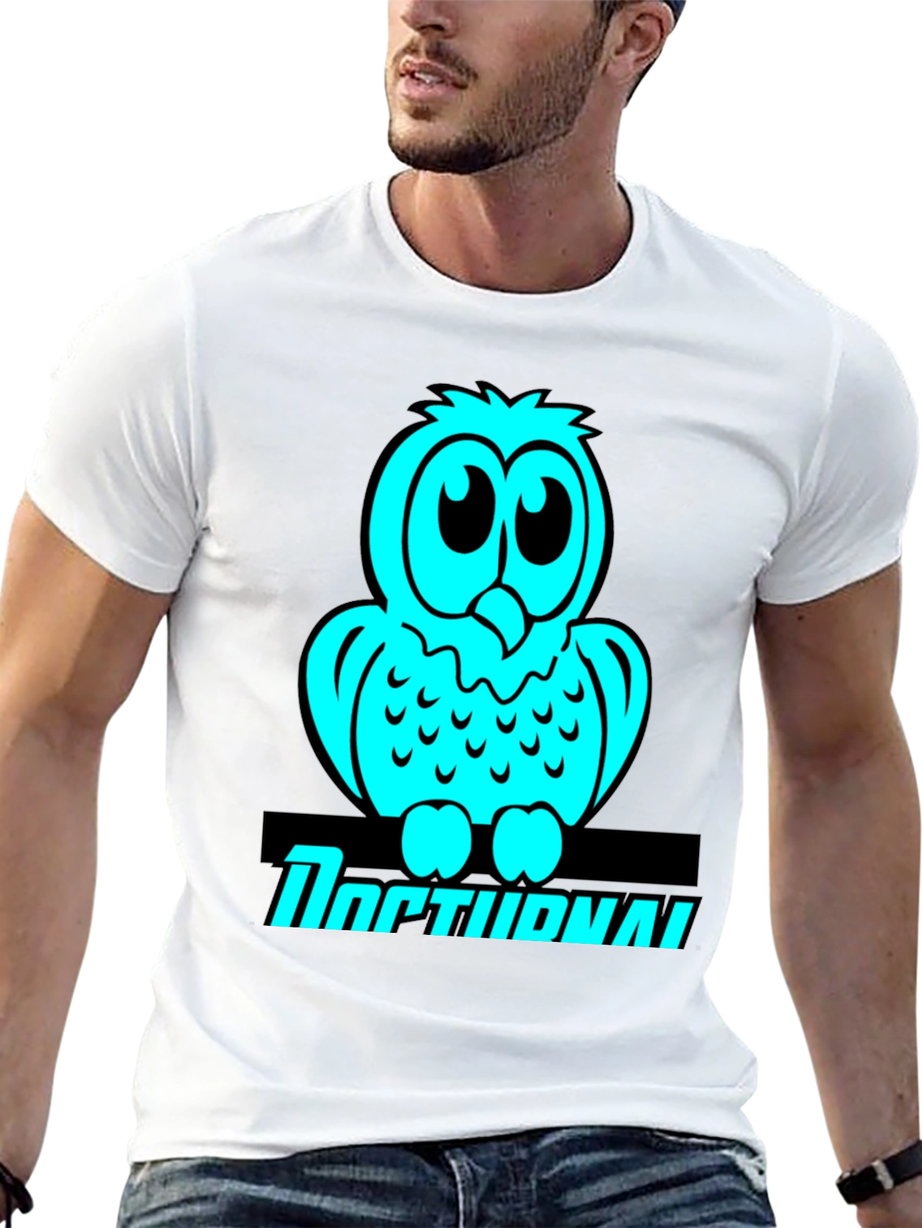 Owl Graphic T-Shirt - Nocturnal Bird Lover Tee