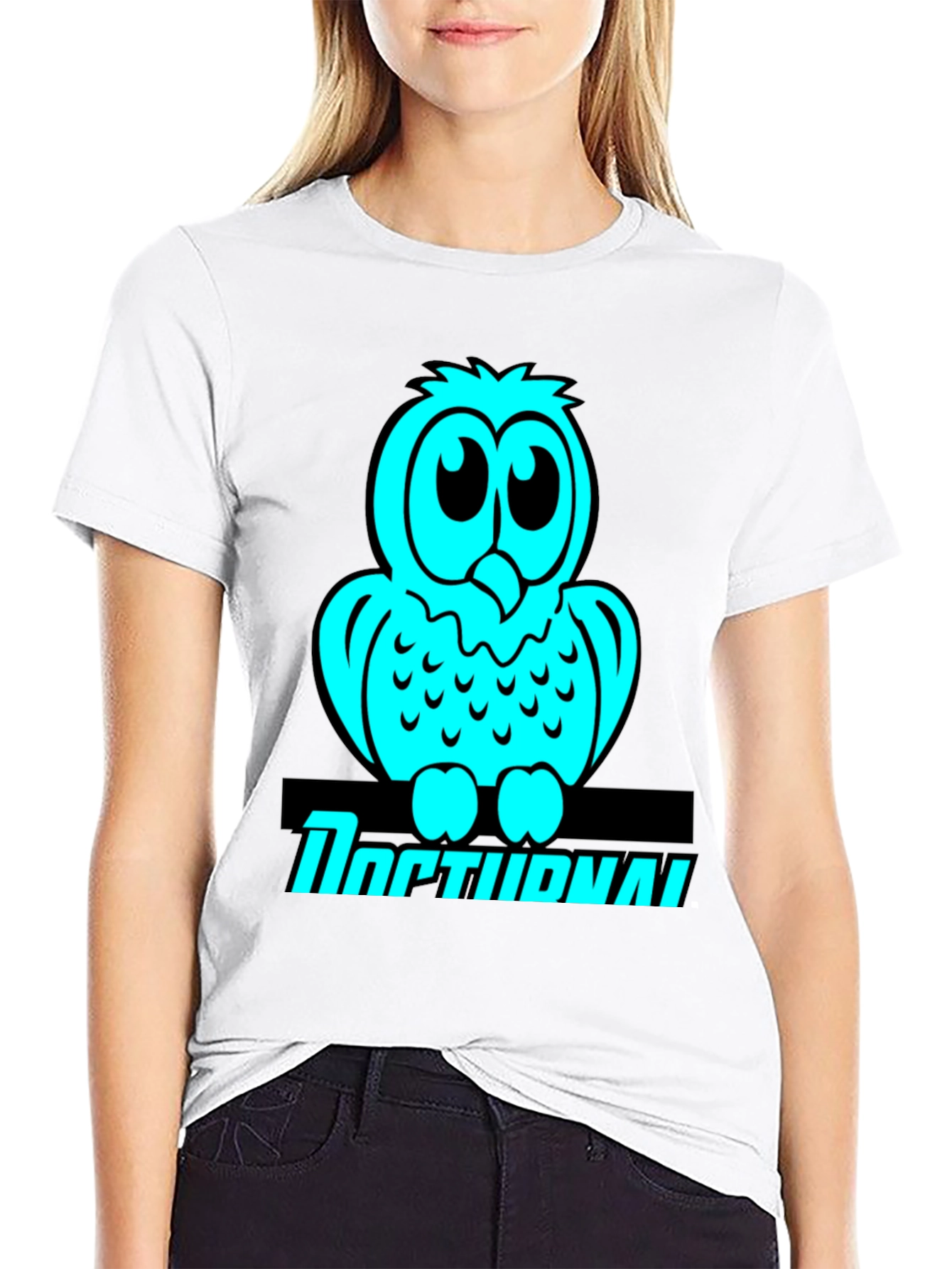 Owl Graphic T-Shirt - Nocturnal Bird Lover Tee