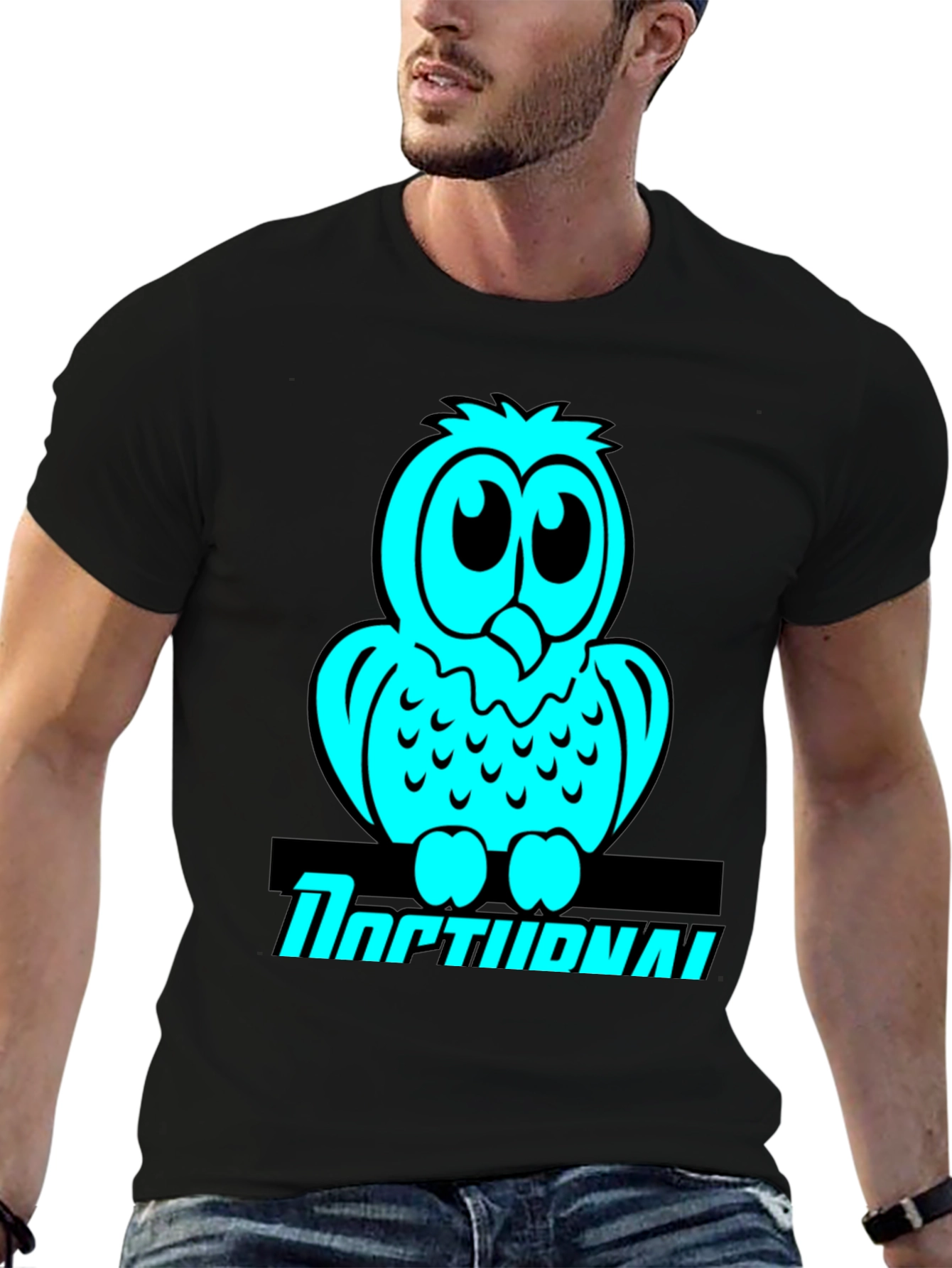 Owl Graphic T-Shirt - Nocturnal Bird Lover Tee