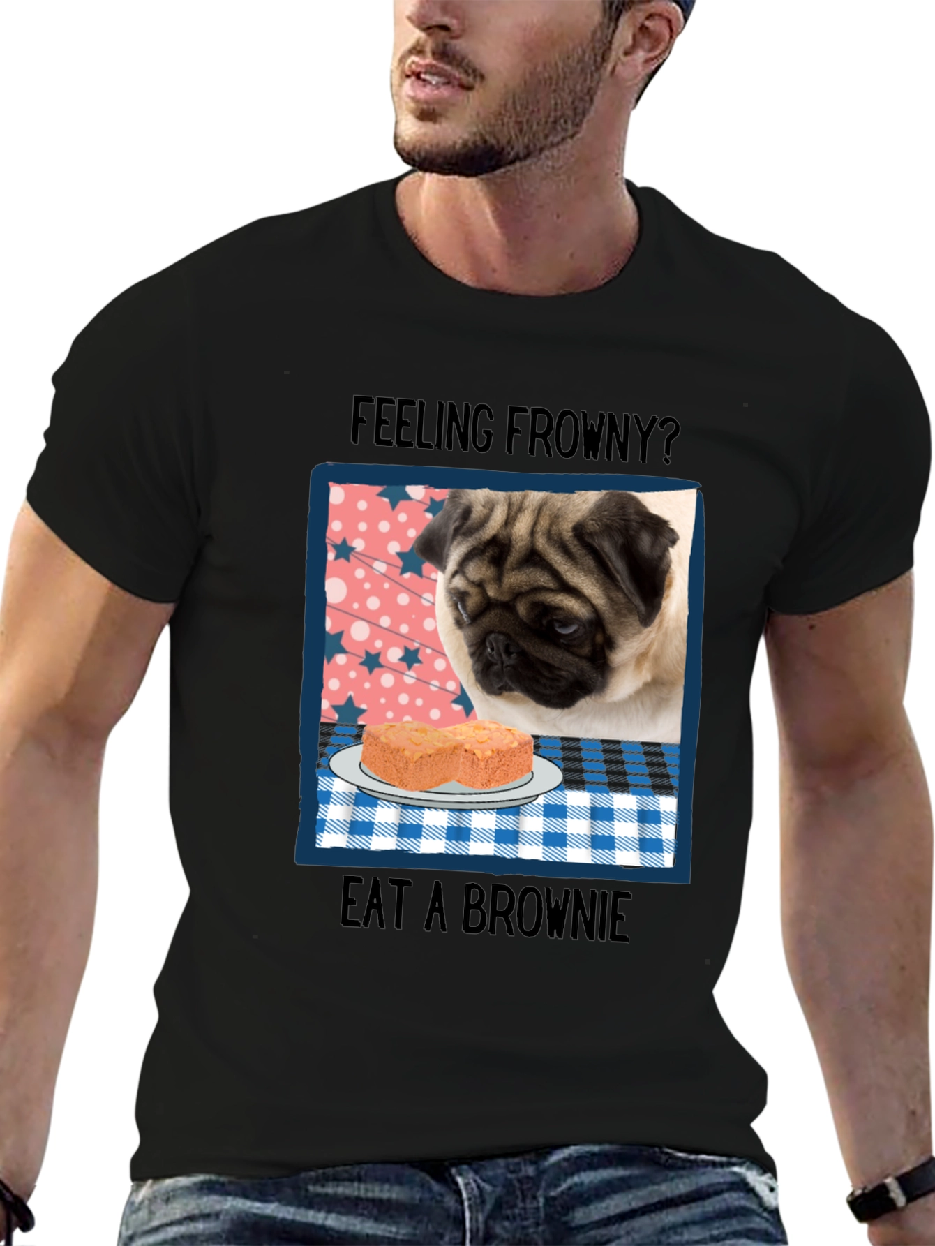 Feeling Frowny Pug T-Shirt