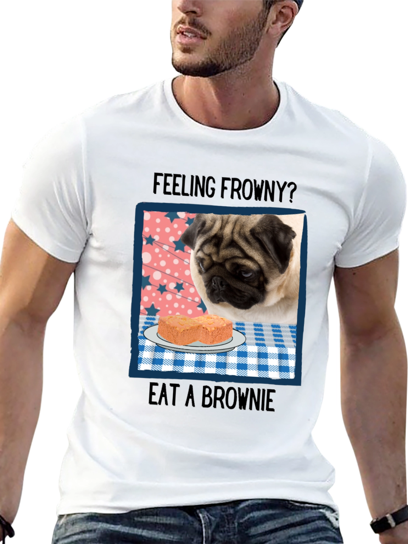Feeling Frowny Pug T-Shirt