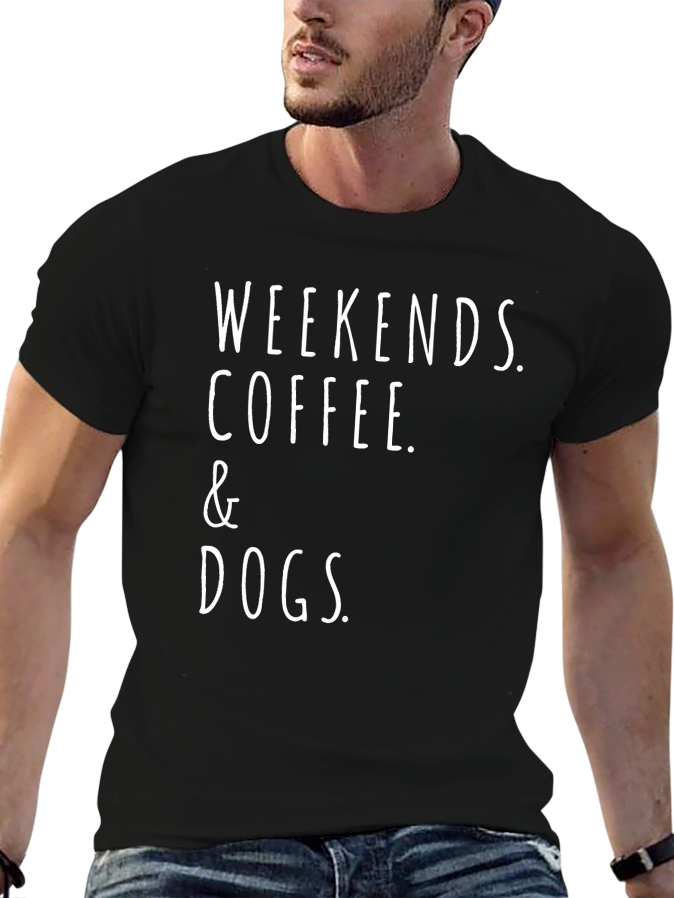 Weekends Coffee & Dogs Graphic T-Shirt