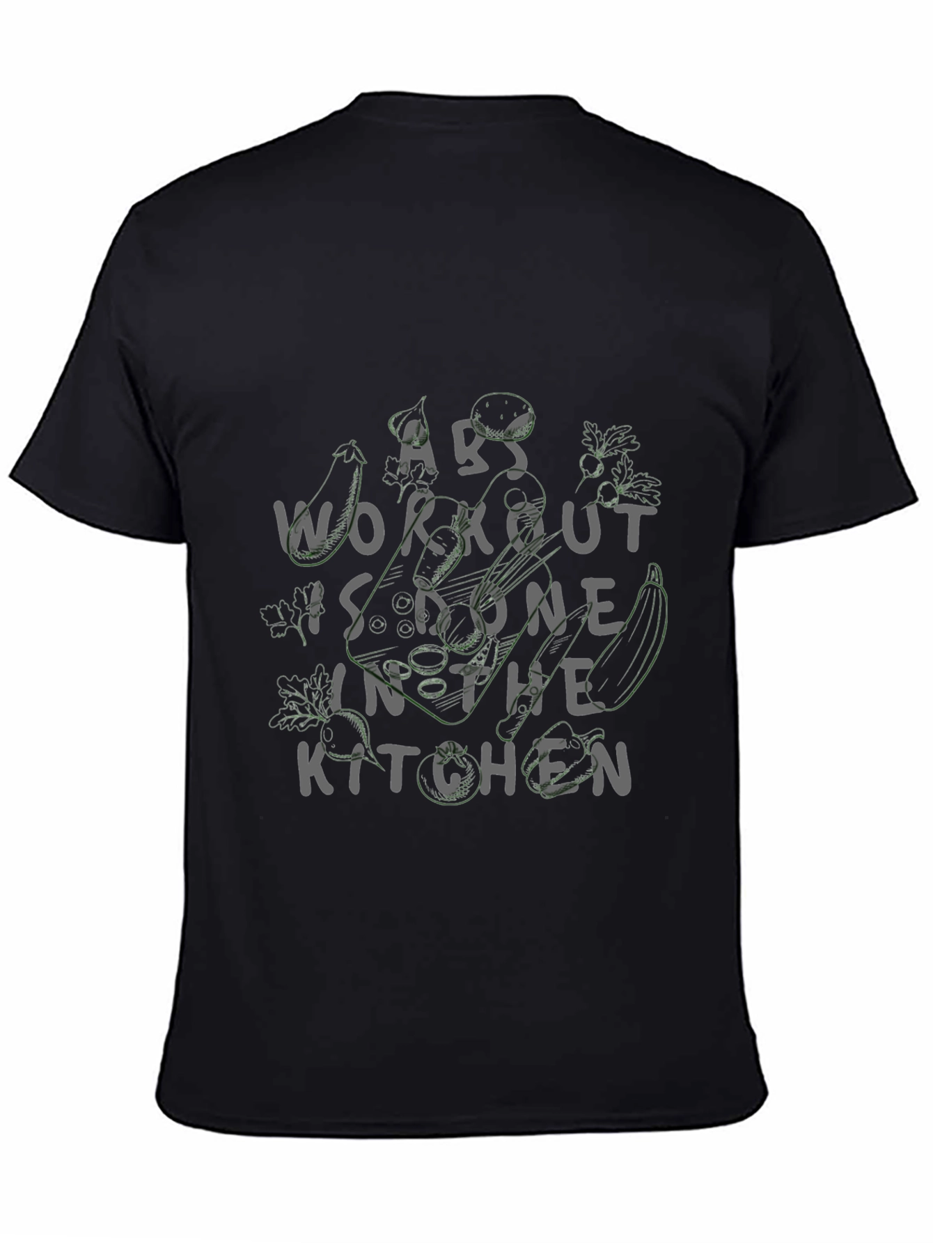 Abs Workout in the Kitchen Black T-Shirt
