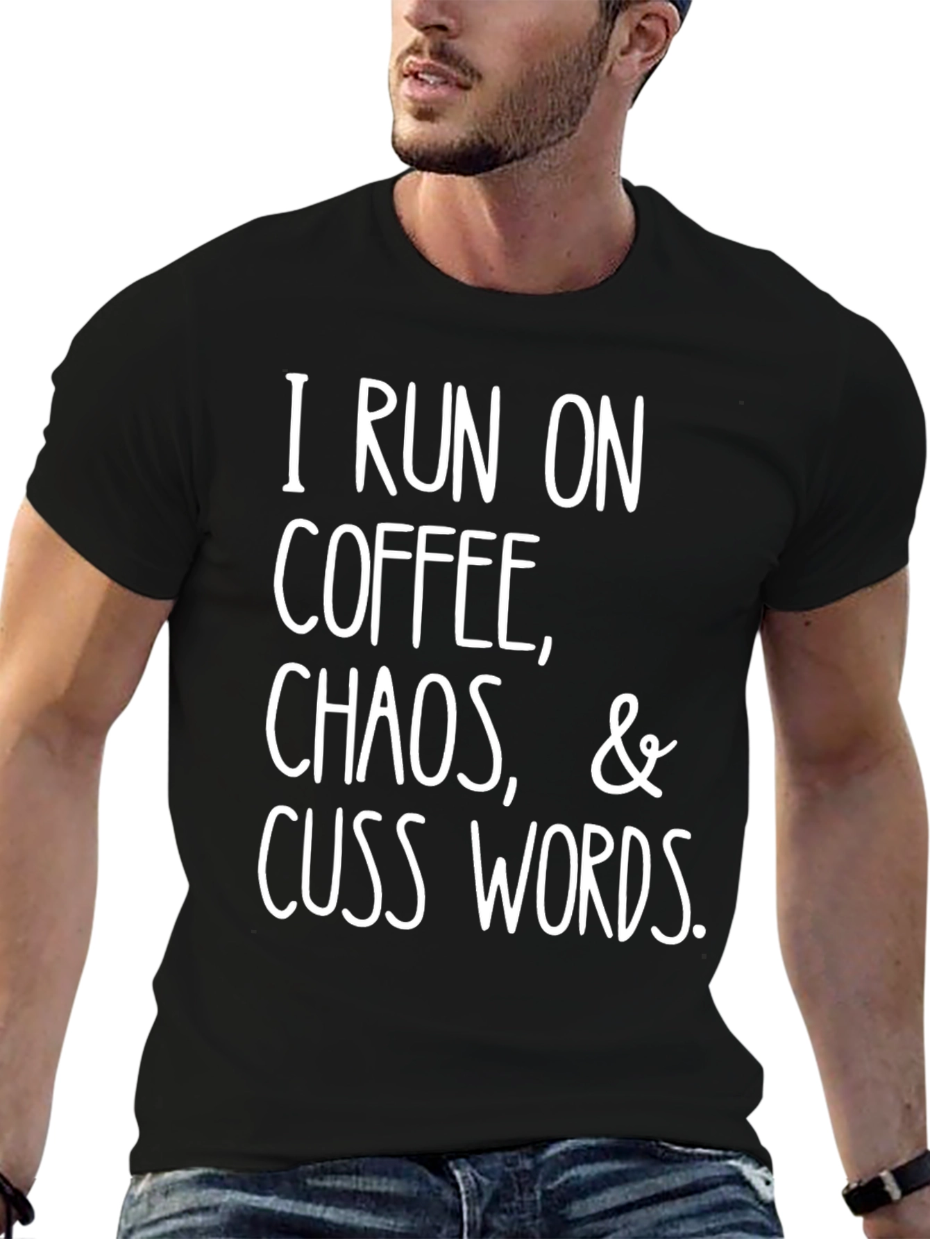 Coffee Chaos & Cuss Words Graphic Tee
