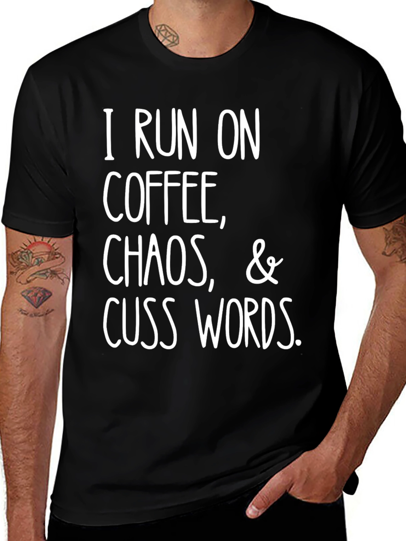 Coffee Chaos & Cuss Words Graphic Tee