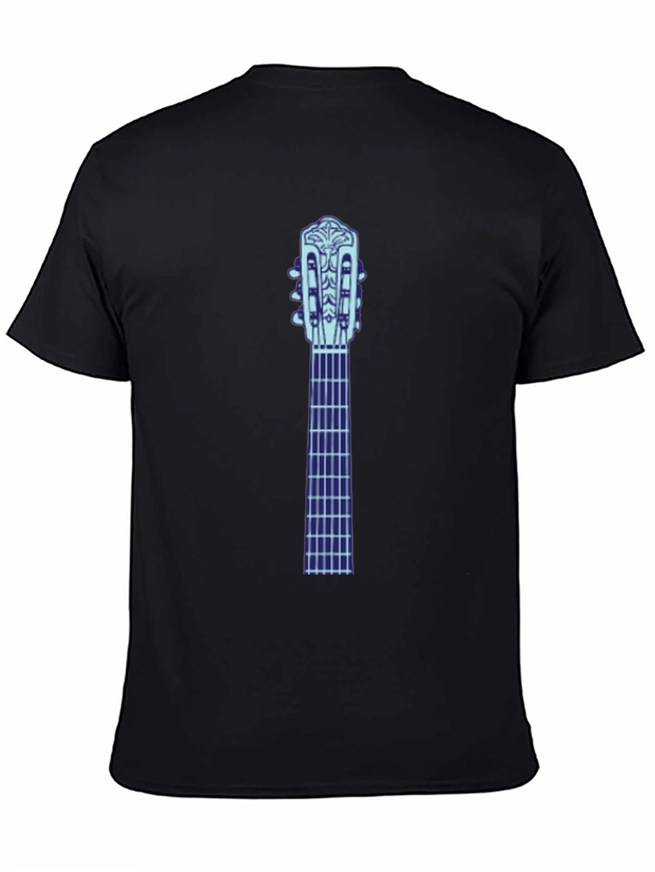 Guitar Neck Graphic Tee - Black