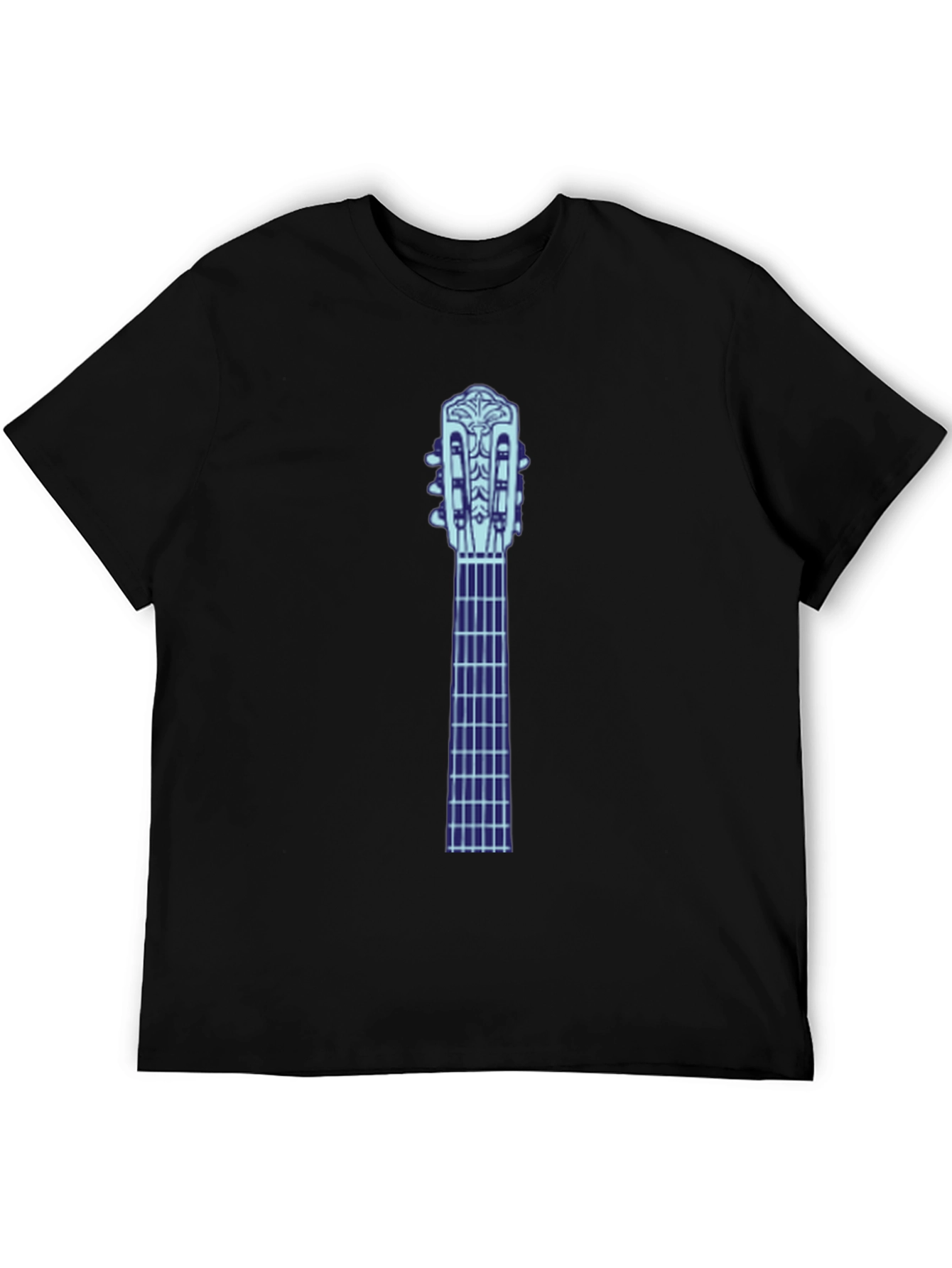 Guitar Neck Graphic Tee - Black