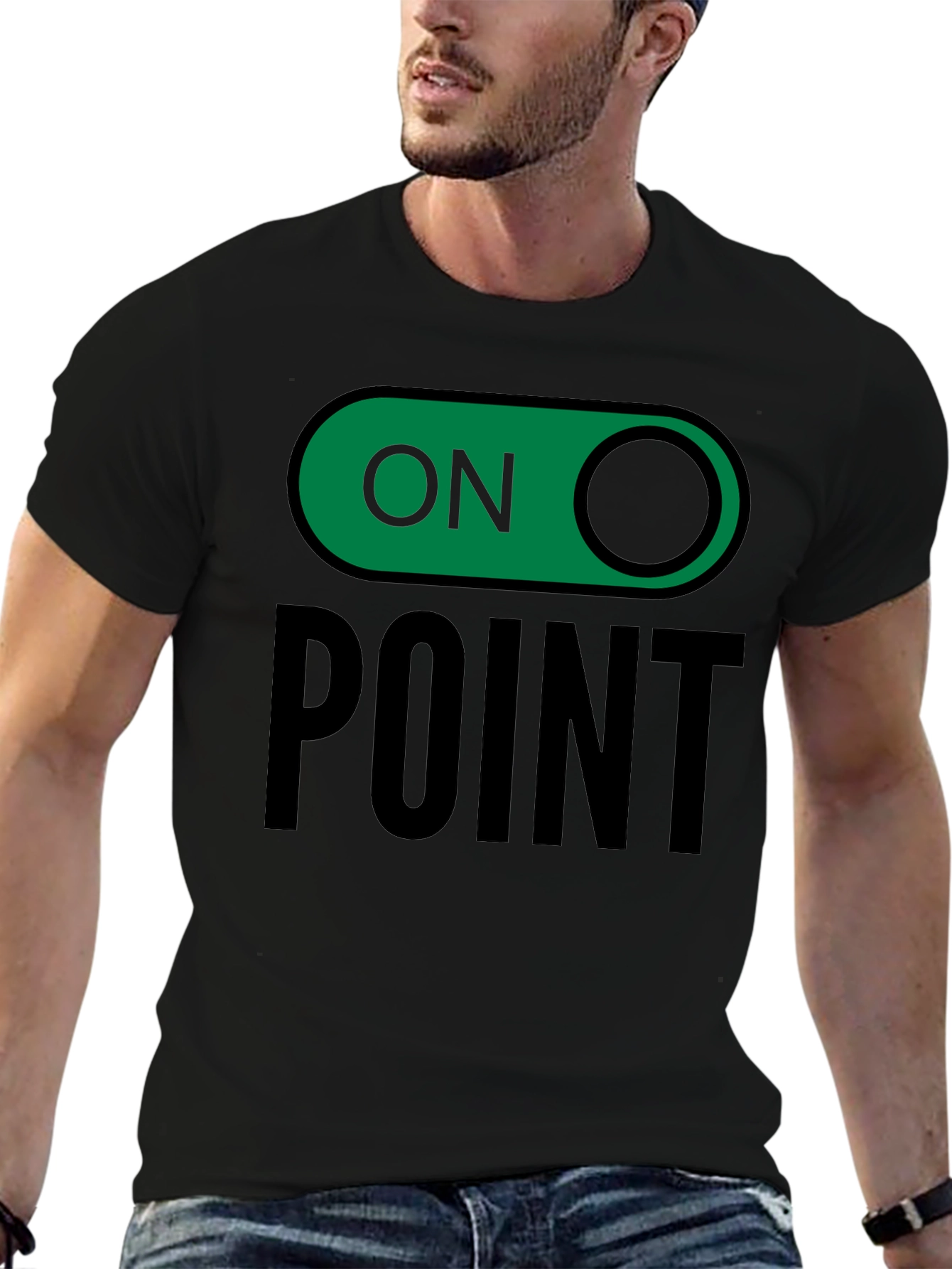 On Point Graphic Tee - Trendy Slogan T-Shirt